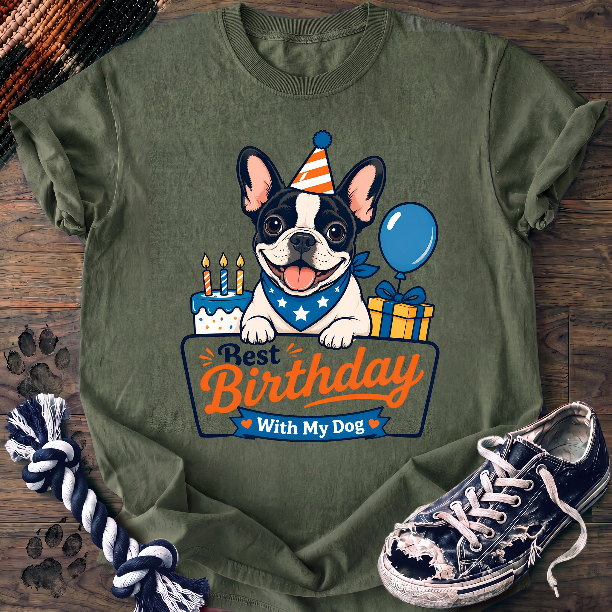 PAWSSION CLUB t-shirt in LightGreen color - SKU PC-0142
