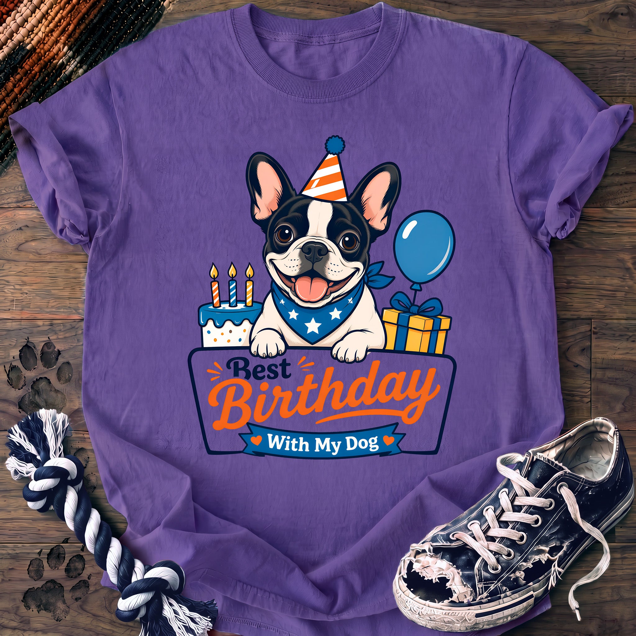 PAWSSION CLUB t-shirt in Violet color - SKU PC-0142