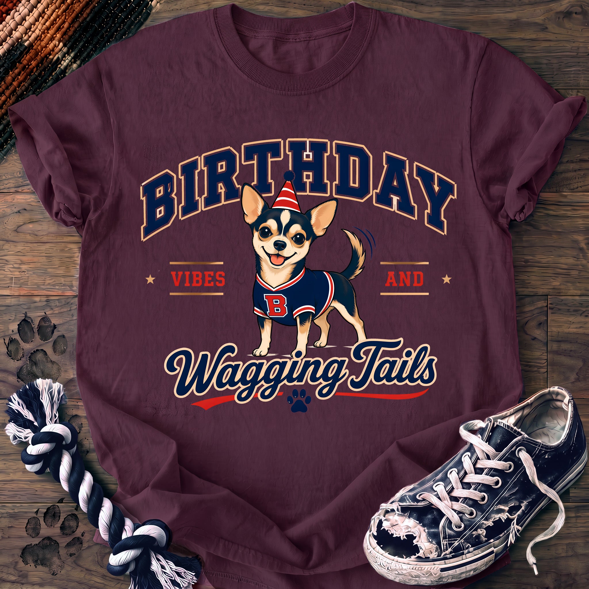 PAWSSION CLUB t-shirt in Berry color - SKU PC-0144