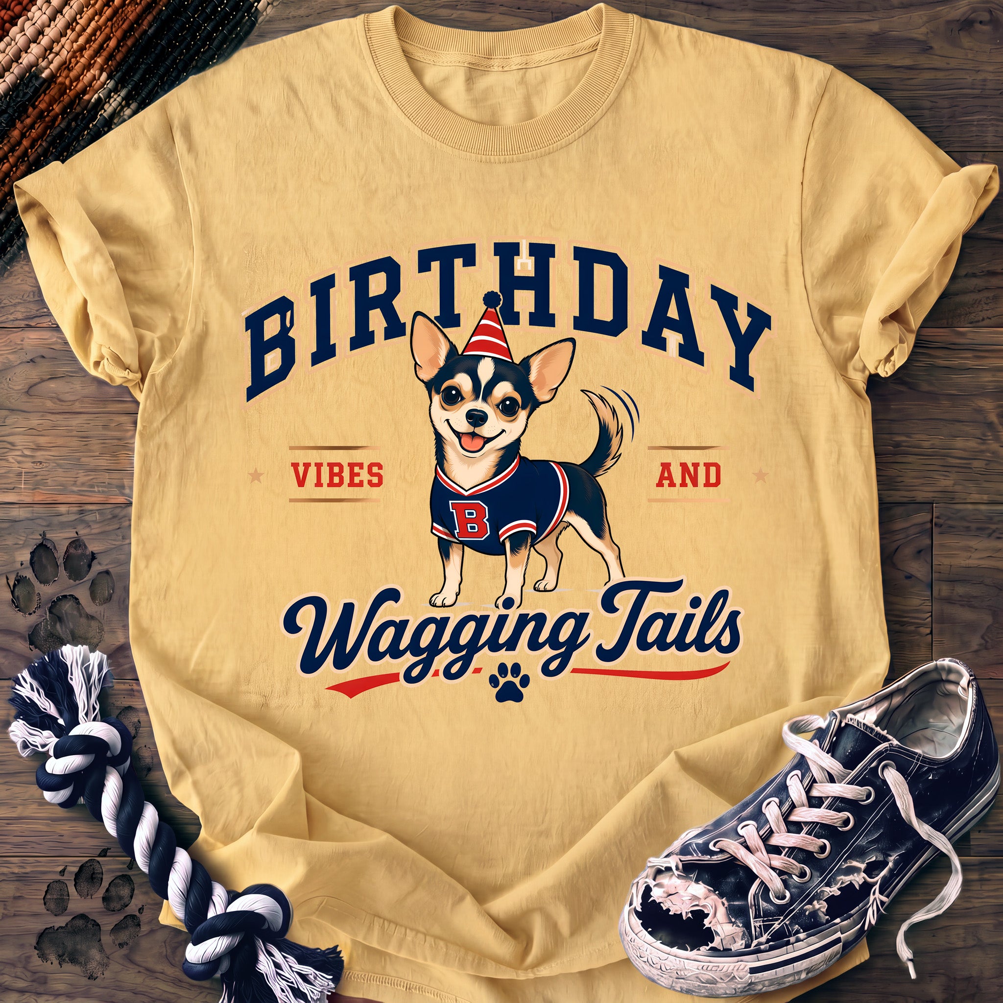 PAWSSION CLUB t-shirt in Butter color - SKU PC-0144