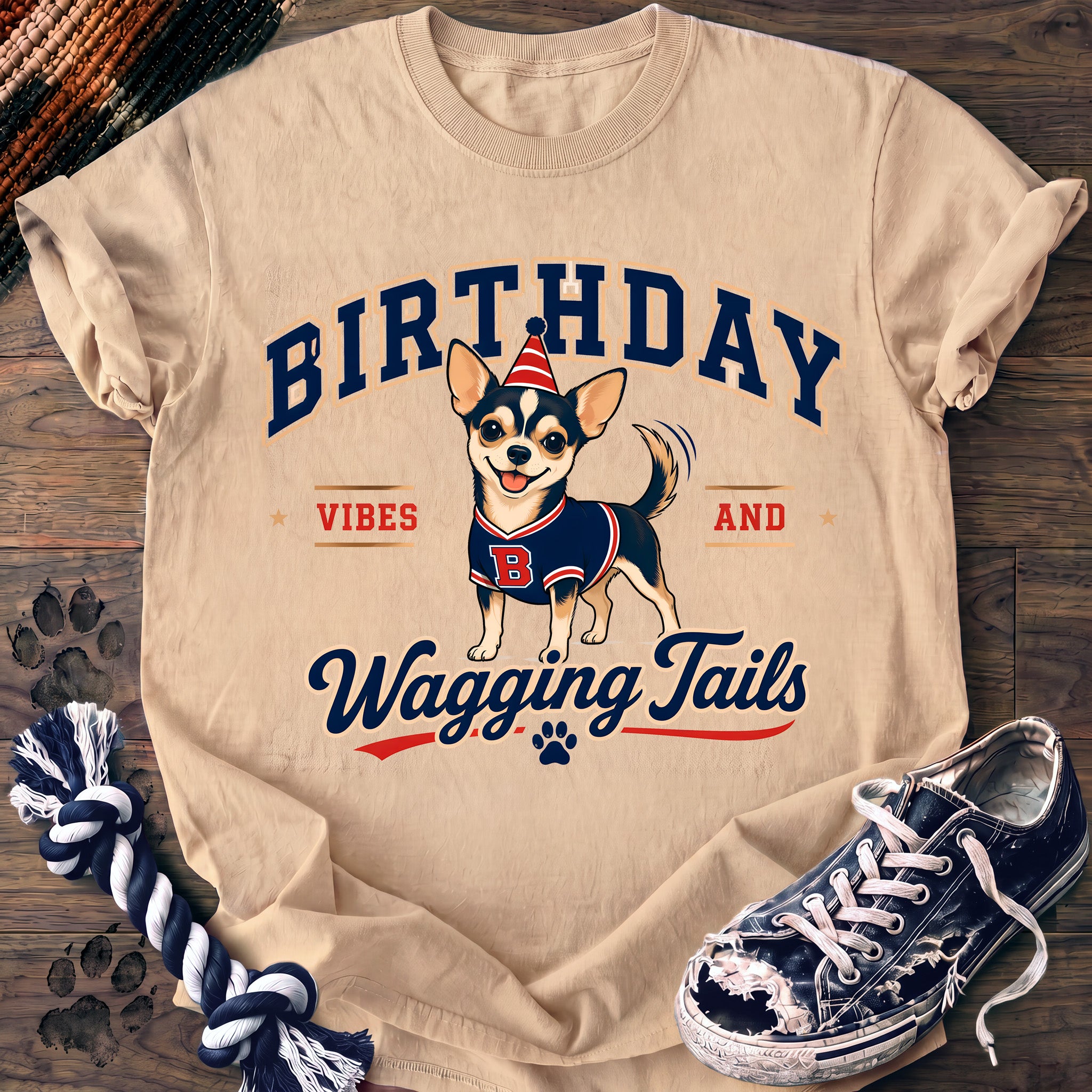 PAWSSION CLUB t-shirt in Ivory color - SKU PC-0144