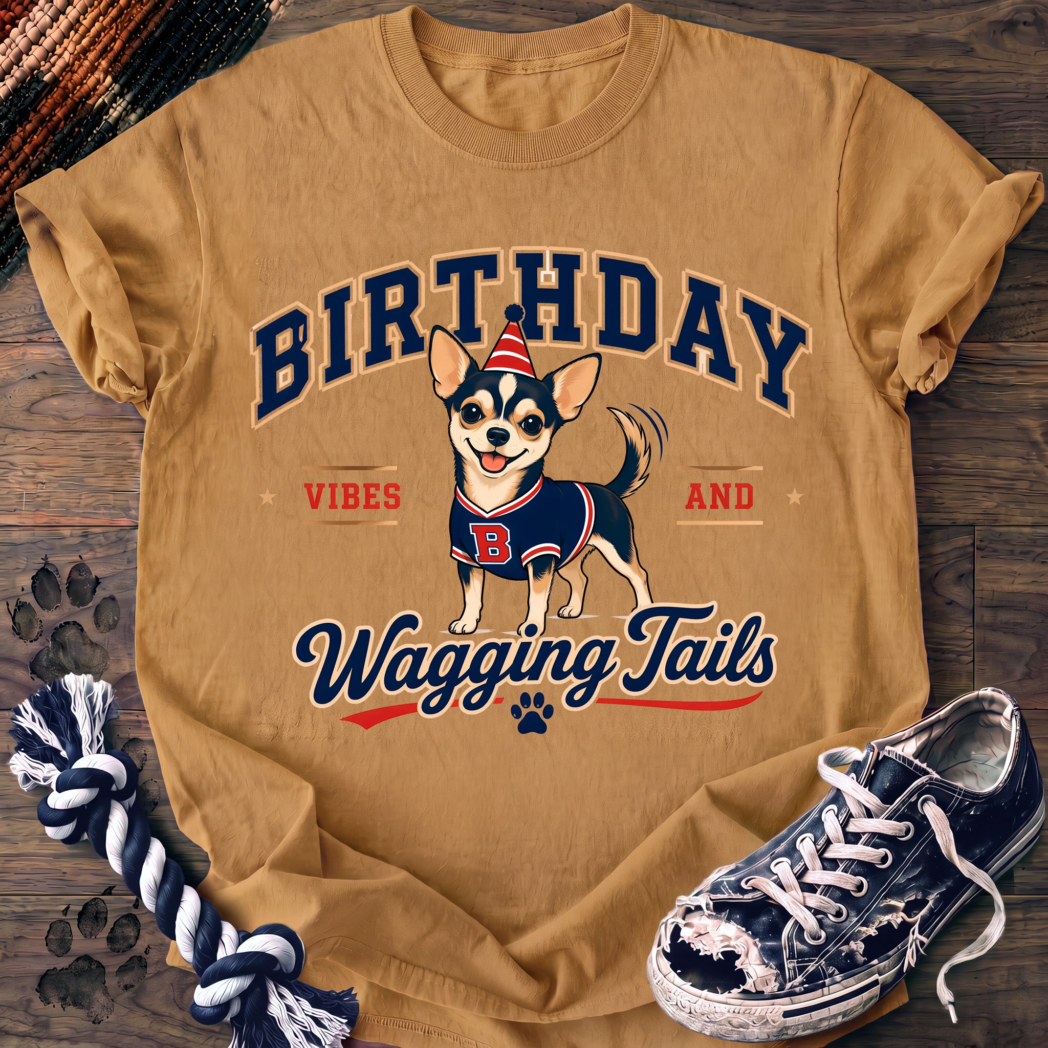 PAWSSION CLUB t-shirt in Mustard color - SKU PC-0144