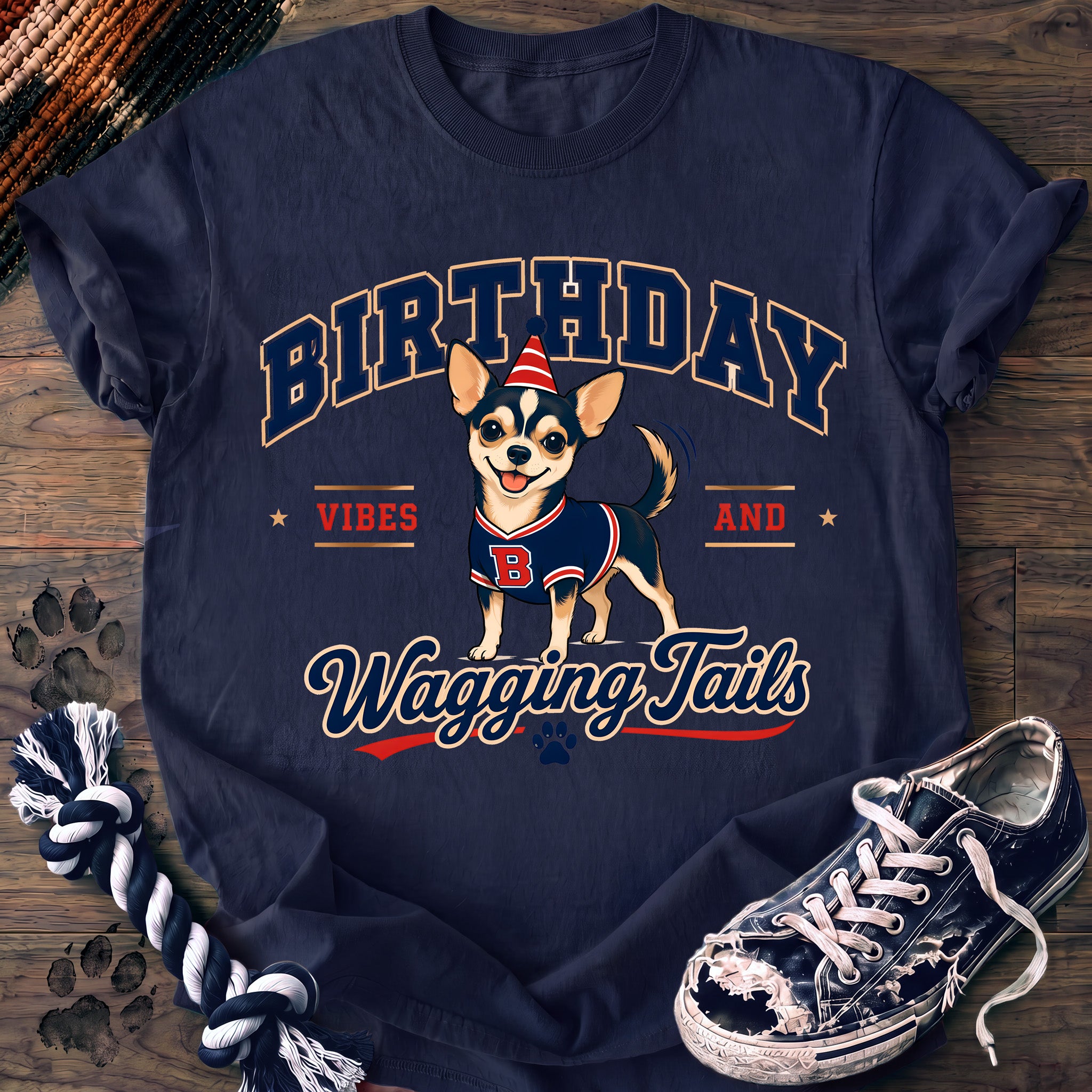 PAWSSION CLUB t-shirt in Navy color - SKU PC-0144