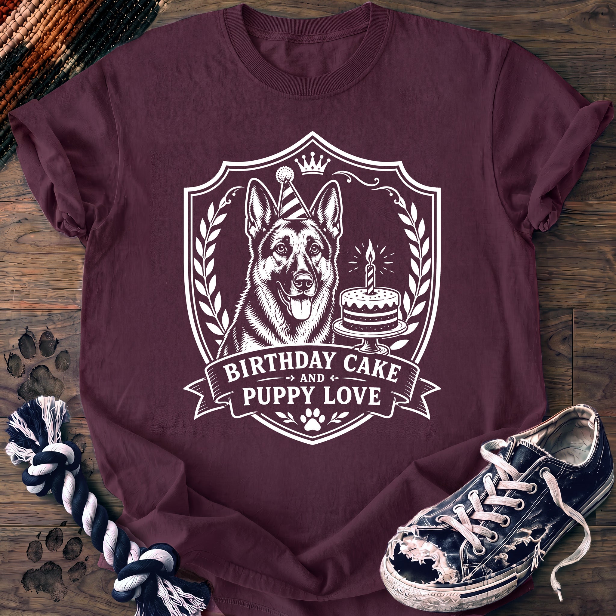 PAWSSION CLUB t-shirt in Berry color - SKU PC-0145