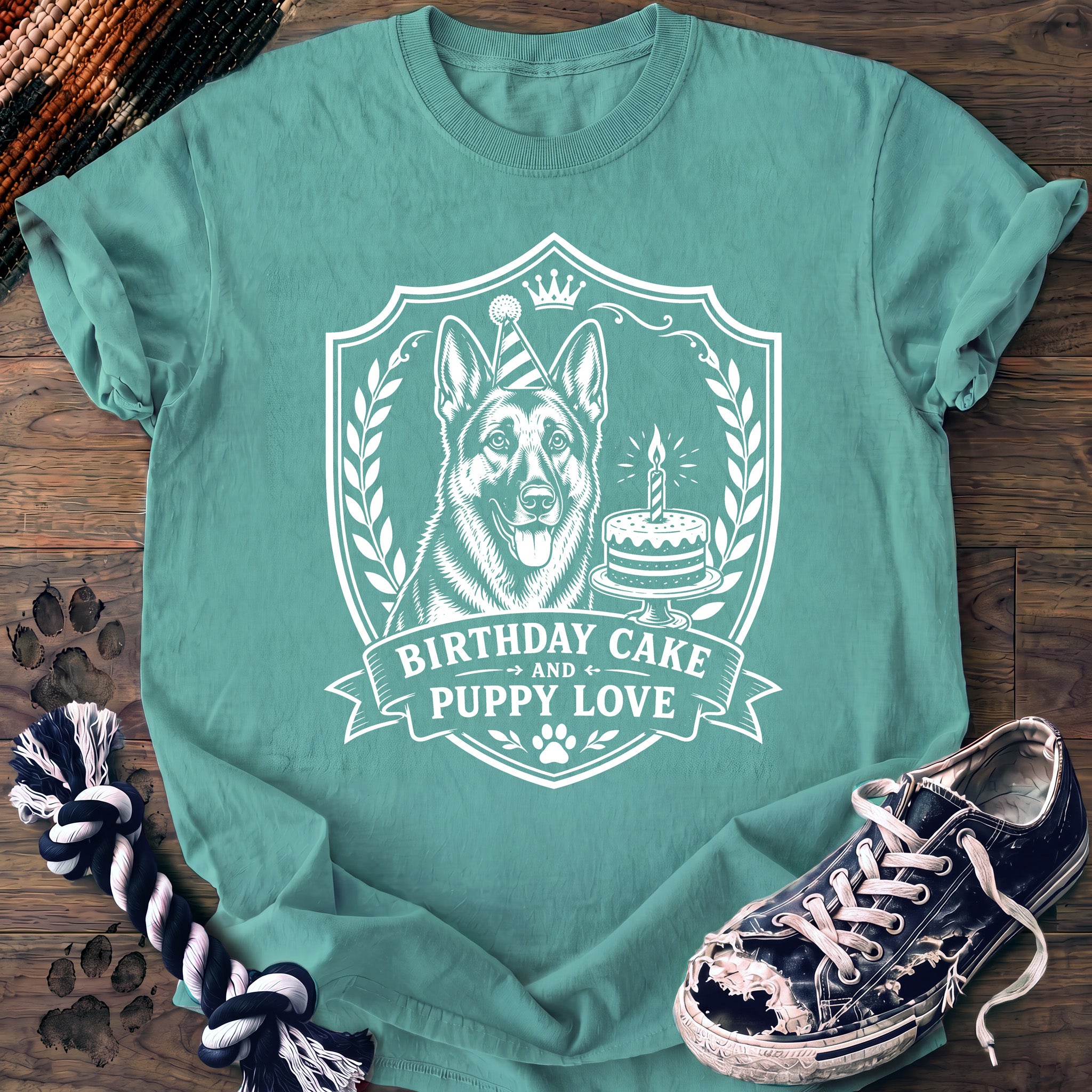 PAWSSION CLUB t-shirt in ChalkyMint color - SKU PC-0145