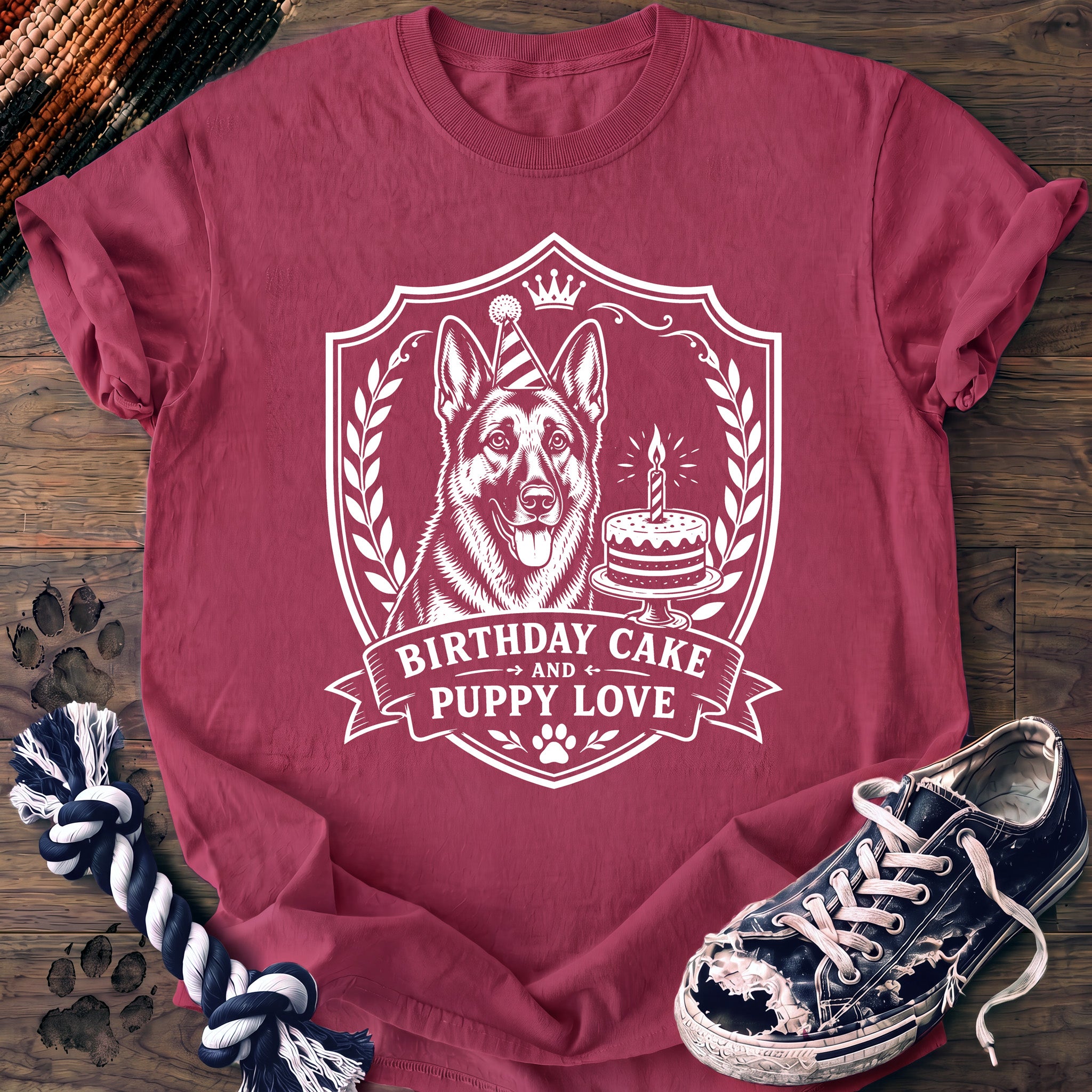 PAWSSION CLUB t-shirt in Crunchberry color - SKU PC-0145