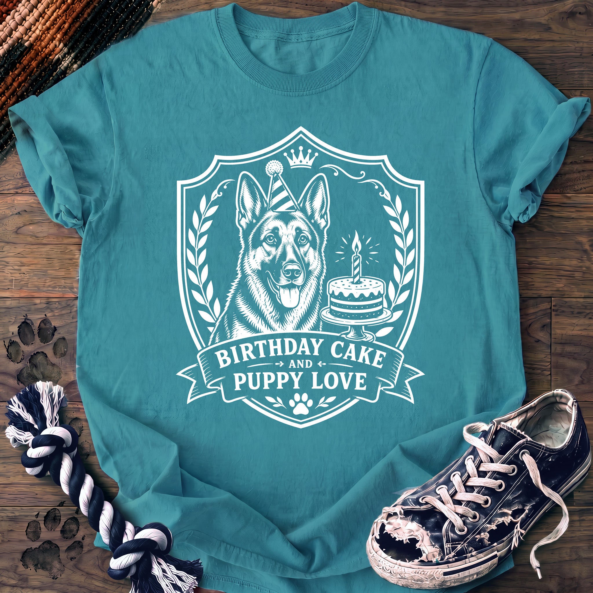 PAWSSION CLUB t-shirt in LagoonBlue color - SKU PC-0145