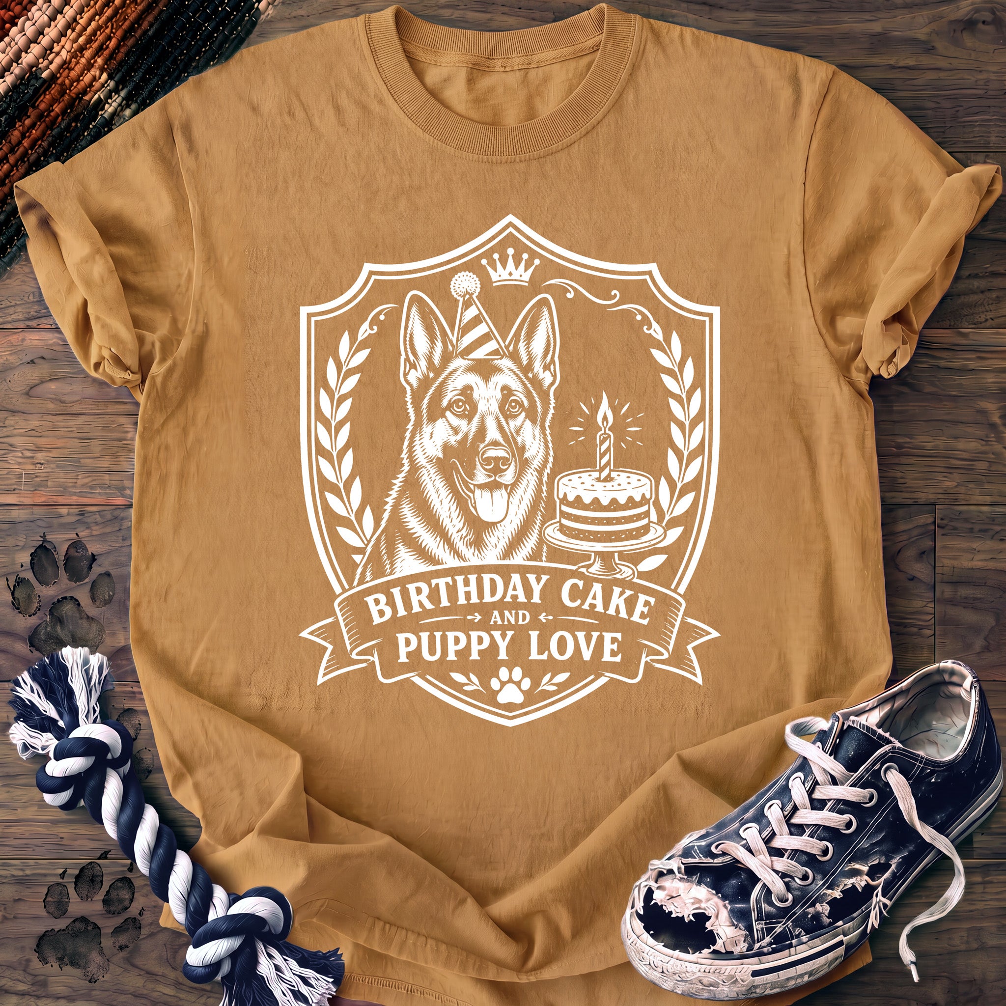 PAWSSION CLUB t-shirt in Mustard color - SKU PC-0145