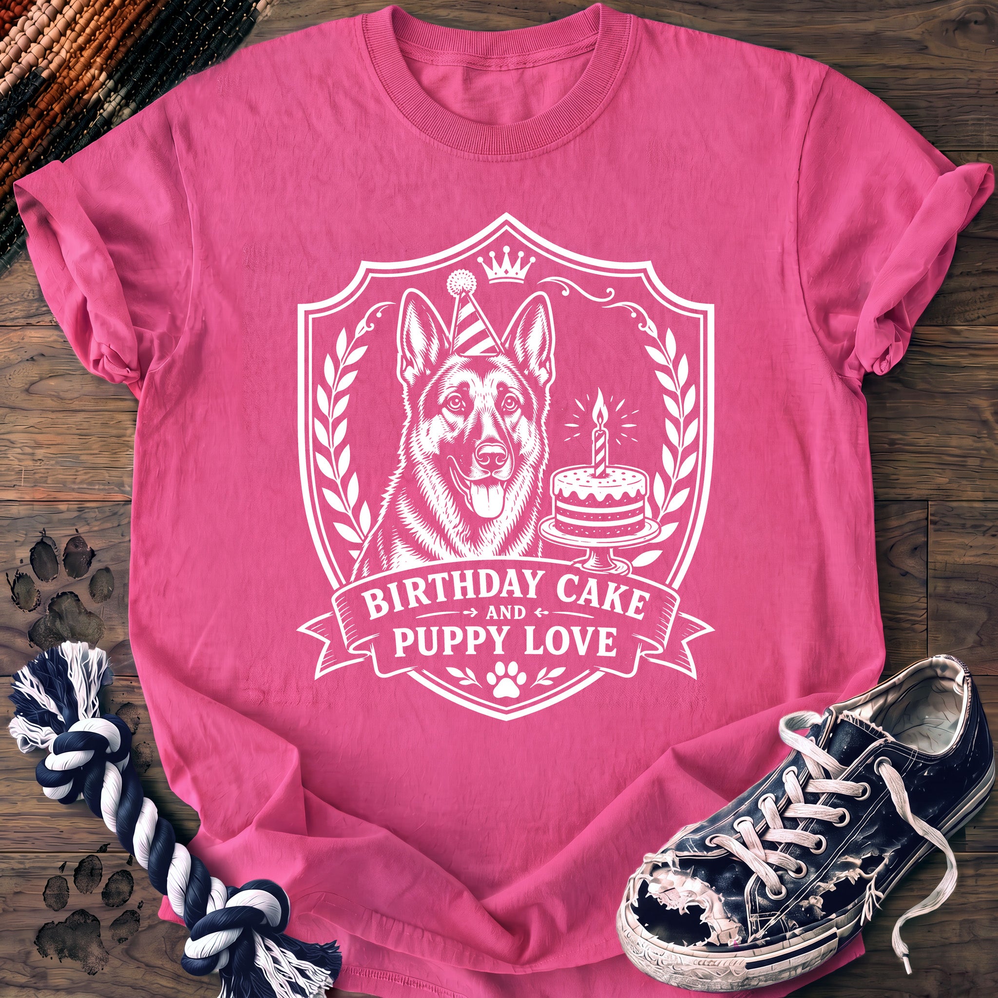 PAWSSION CLUB t-shirt in NeonPink color - SKU PC-0145