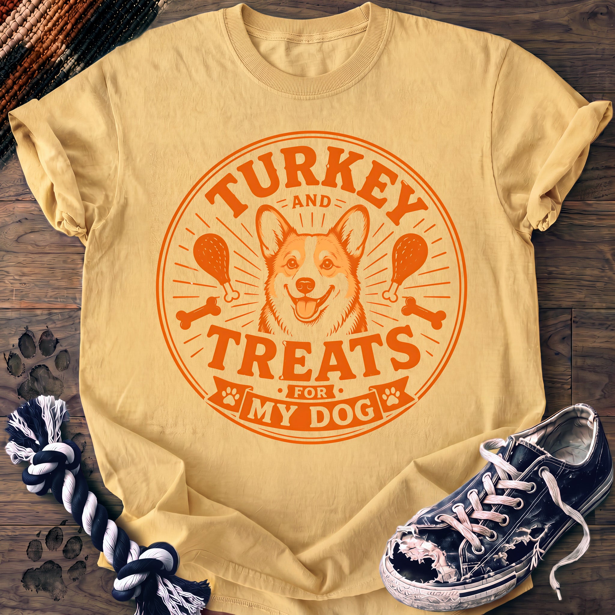PAWSSION CLUB t-shirt in Butter color - SKU PC-0146