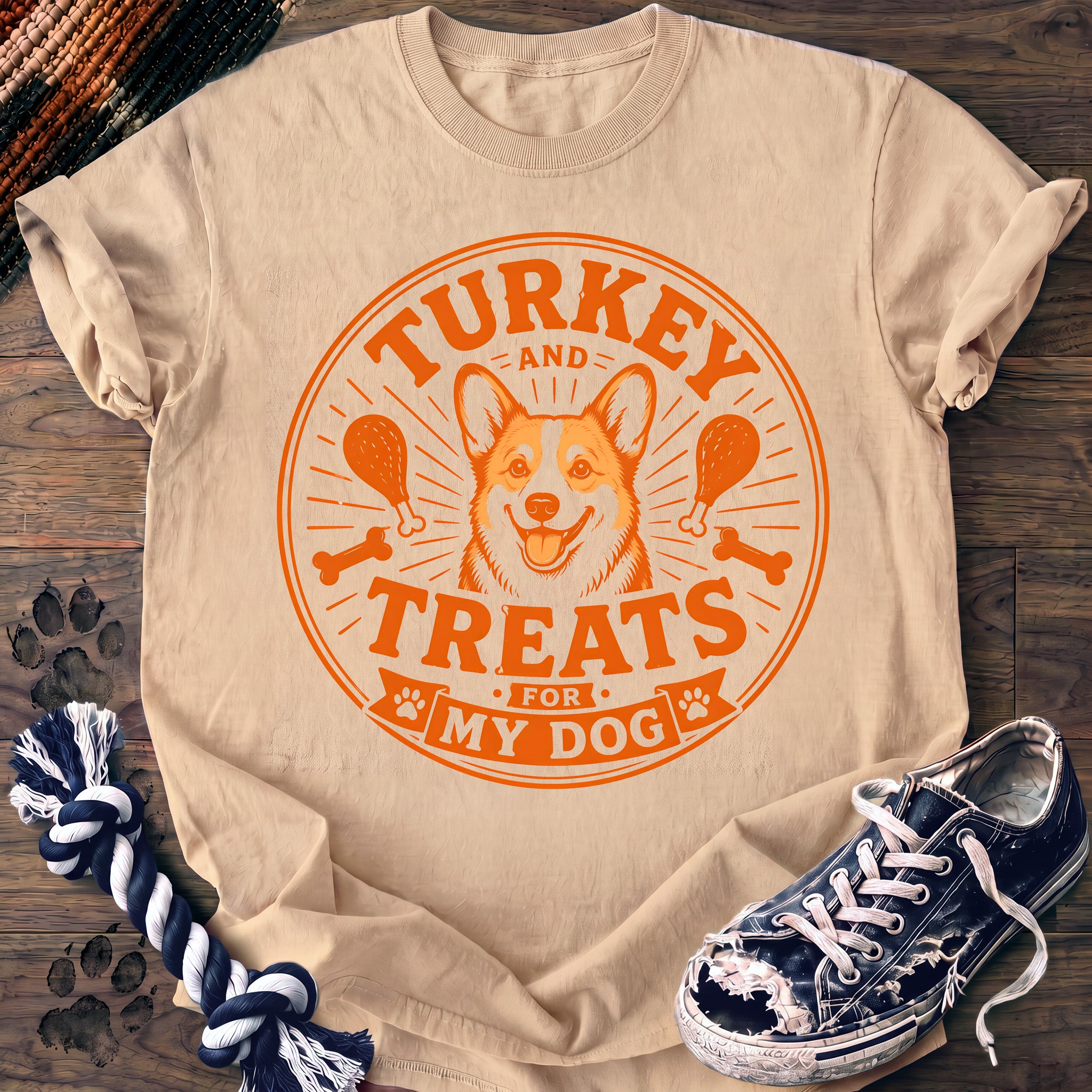 PAWSSION CLUB t-shirt in Ivory color - SKU PC-0146