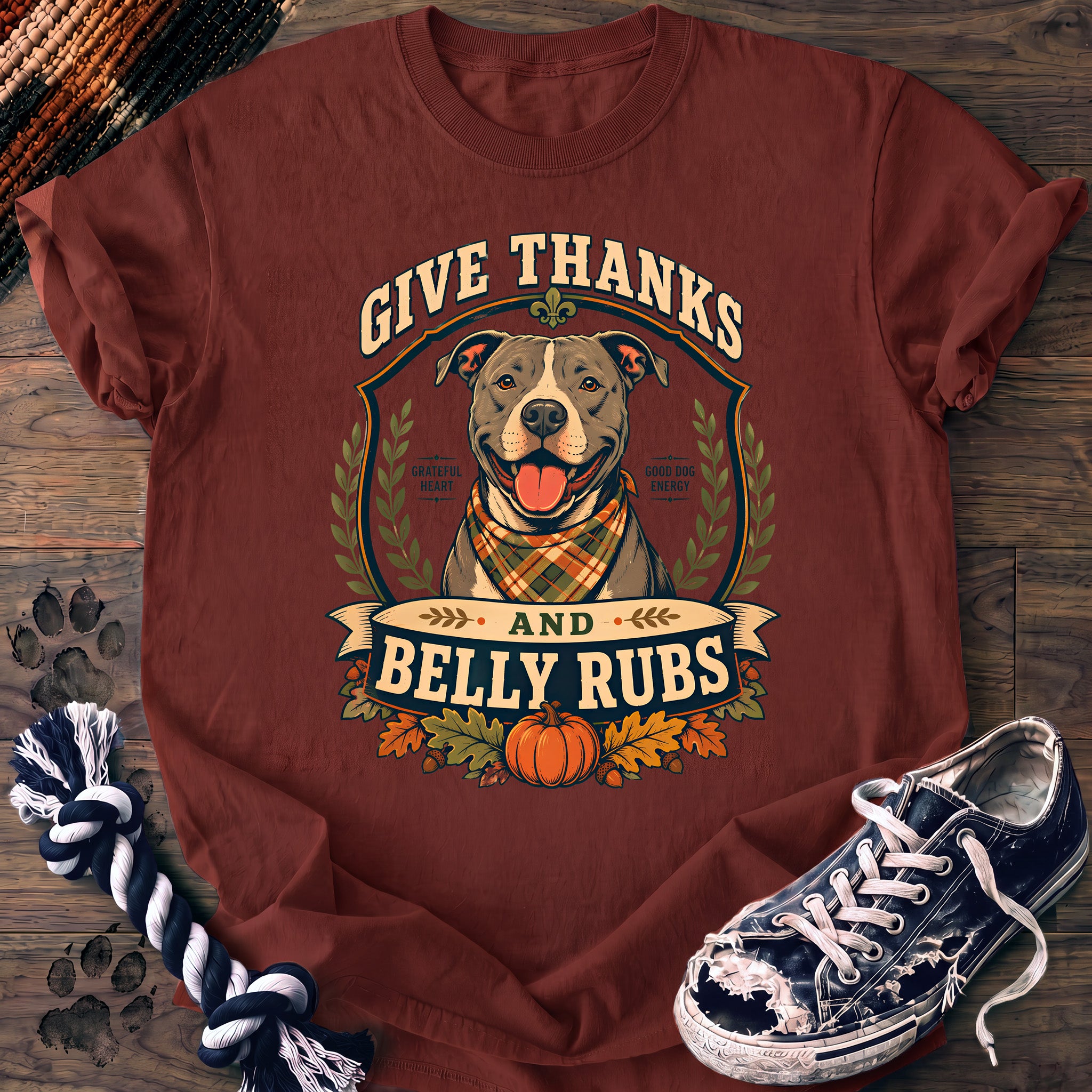 PAWSSION CLUB t-shirt in Brick color - SKU PC-0147