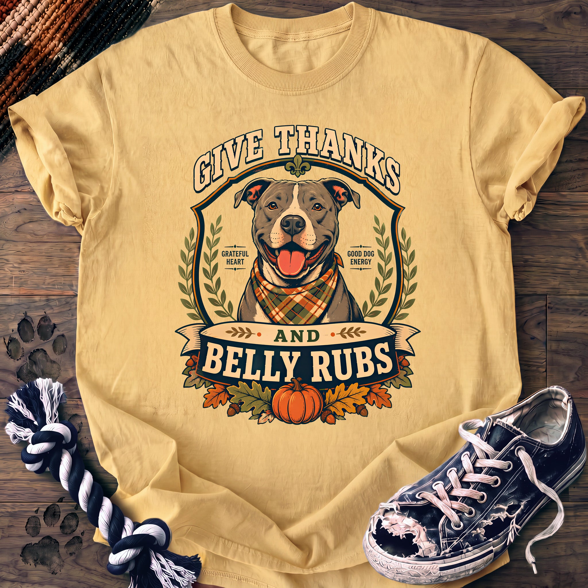 PAWSSION CLUB t-shirt in Butter color - SKU PC-0147