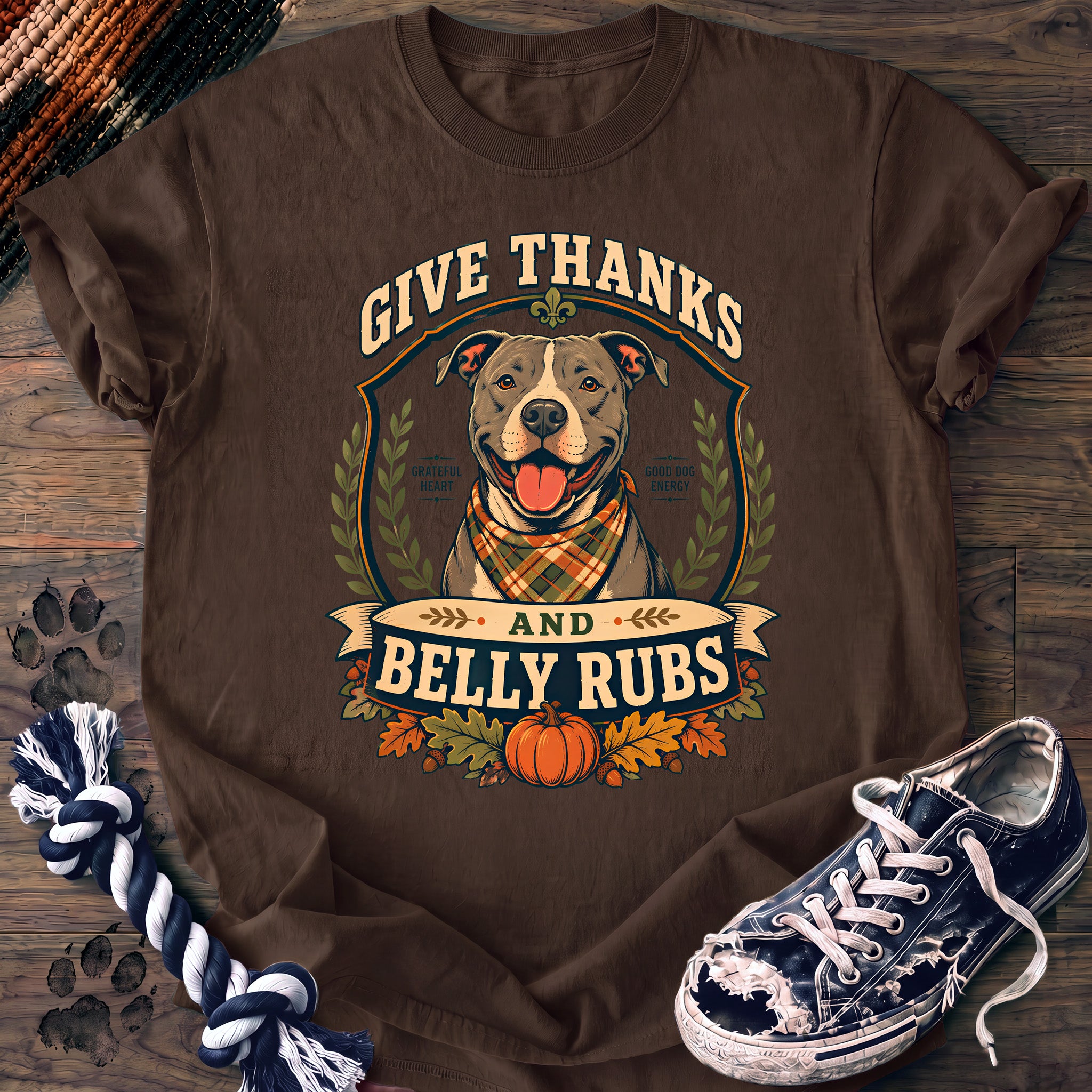 PAWSSION CLUB t-shirt in Espresso color - SKU PC-0147