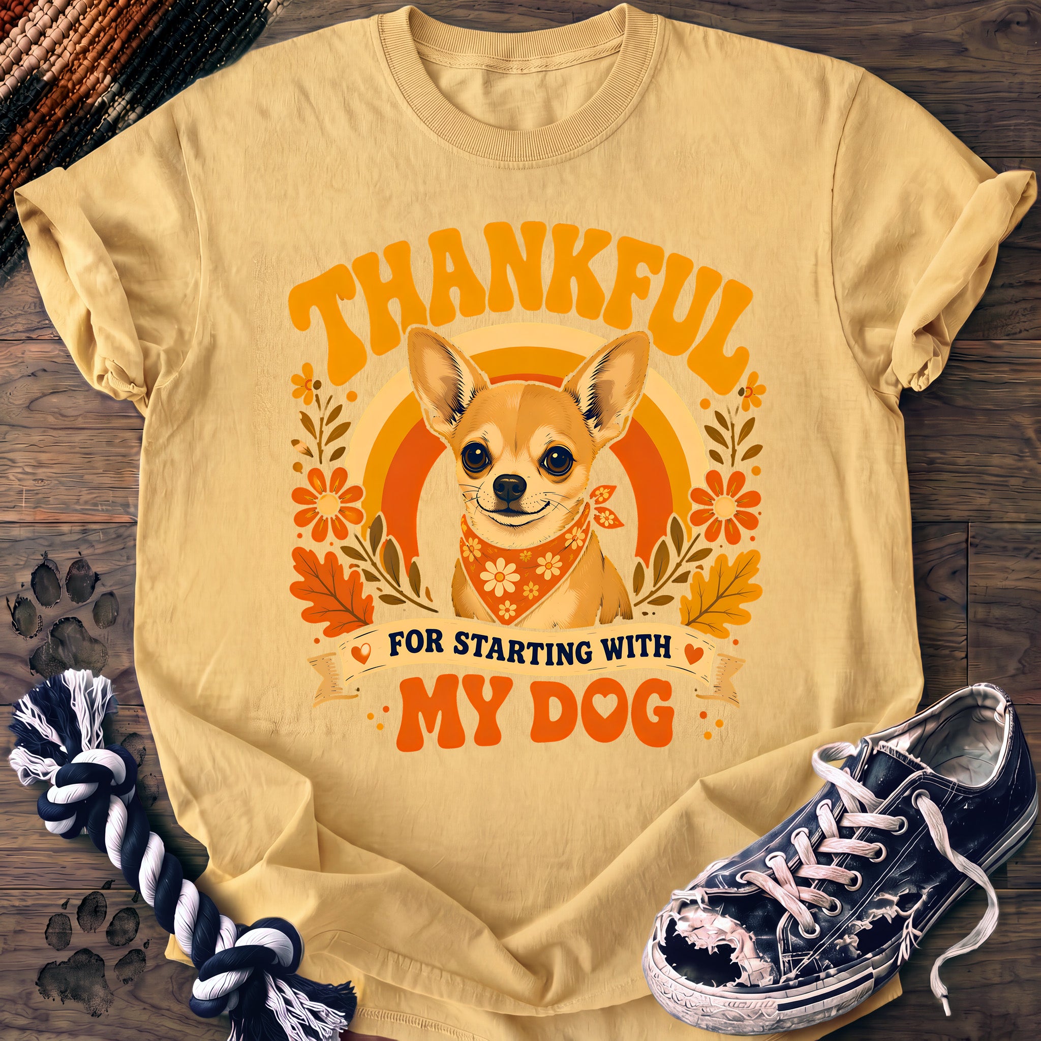 PAWSSION CLUB t-shirt in Butter color - SKU PC-0149