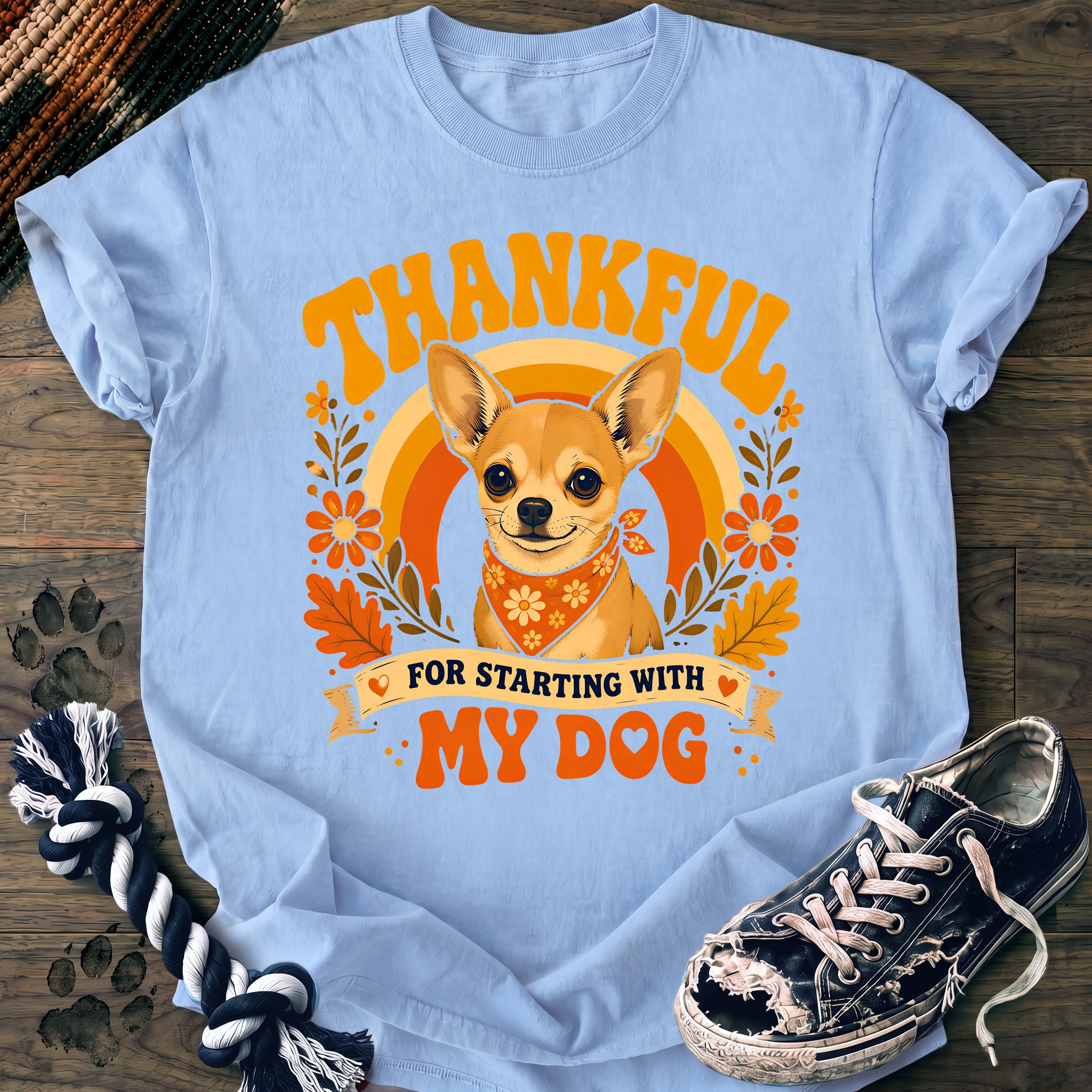 PAWSSION CLUB t-shirt in Chambray color - SKU PC-0149