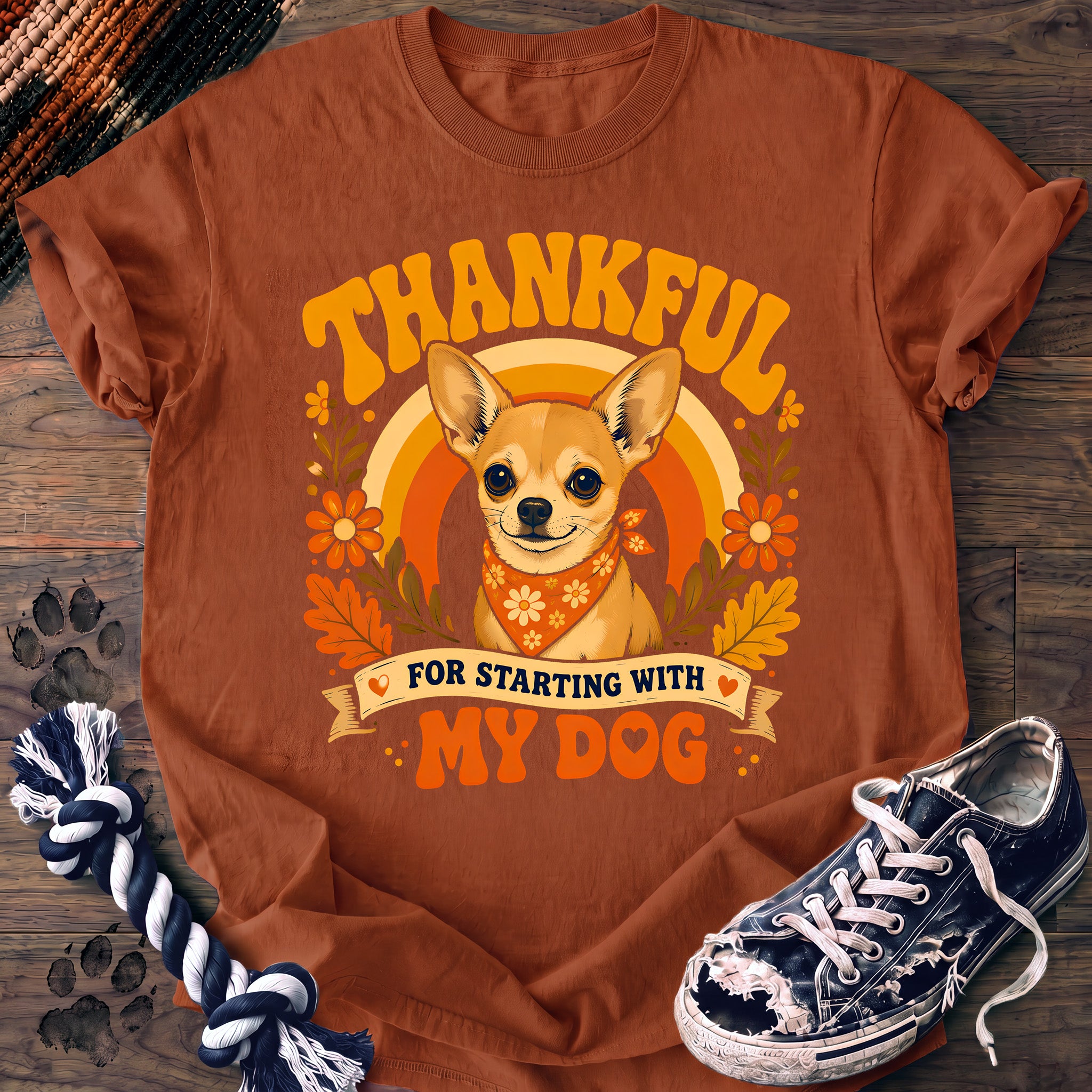 PAWSSION CLUB t-shirt in Yam color - SKU PC-0149