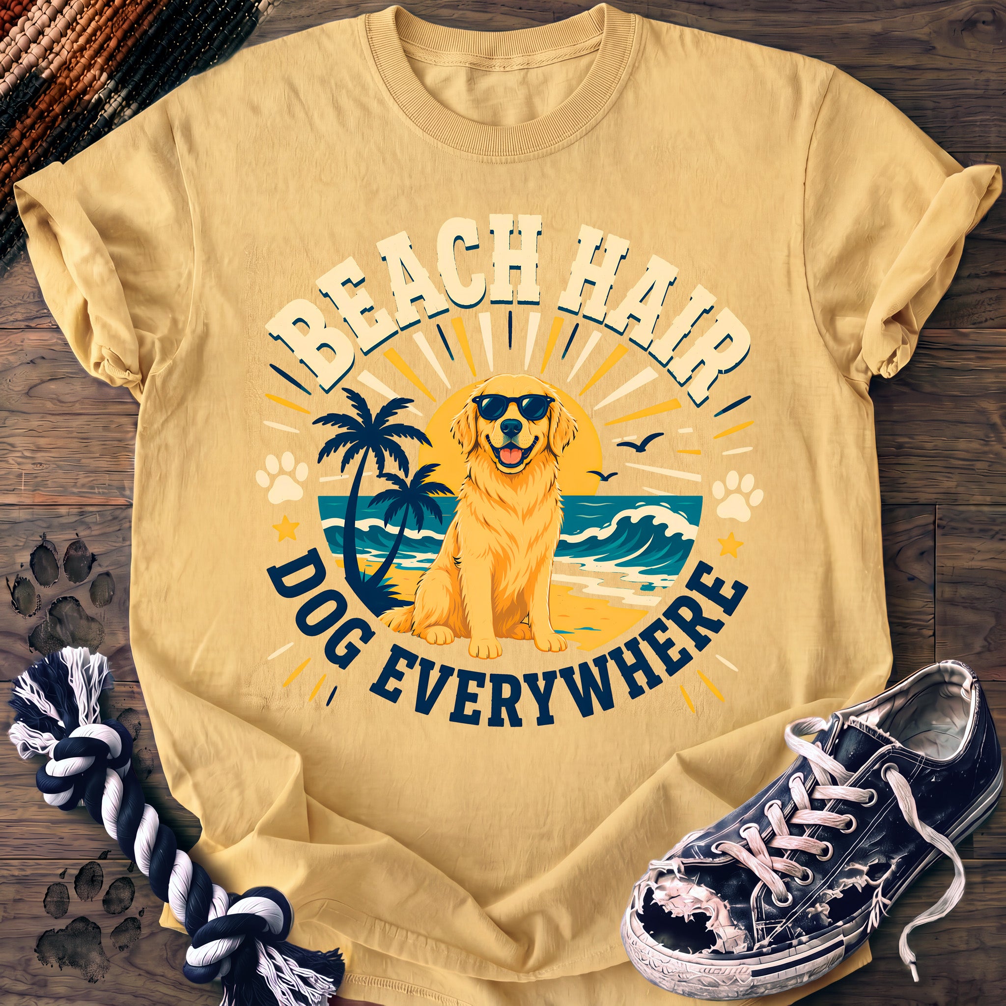 PAWSSION CLUB t-shirt in Butter color - SKU PC-014
