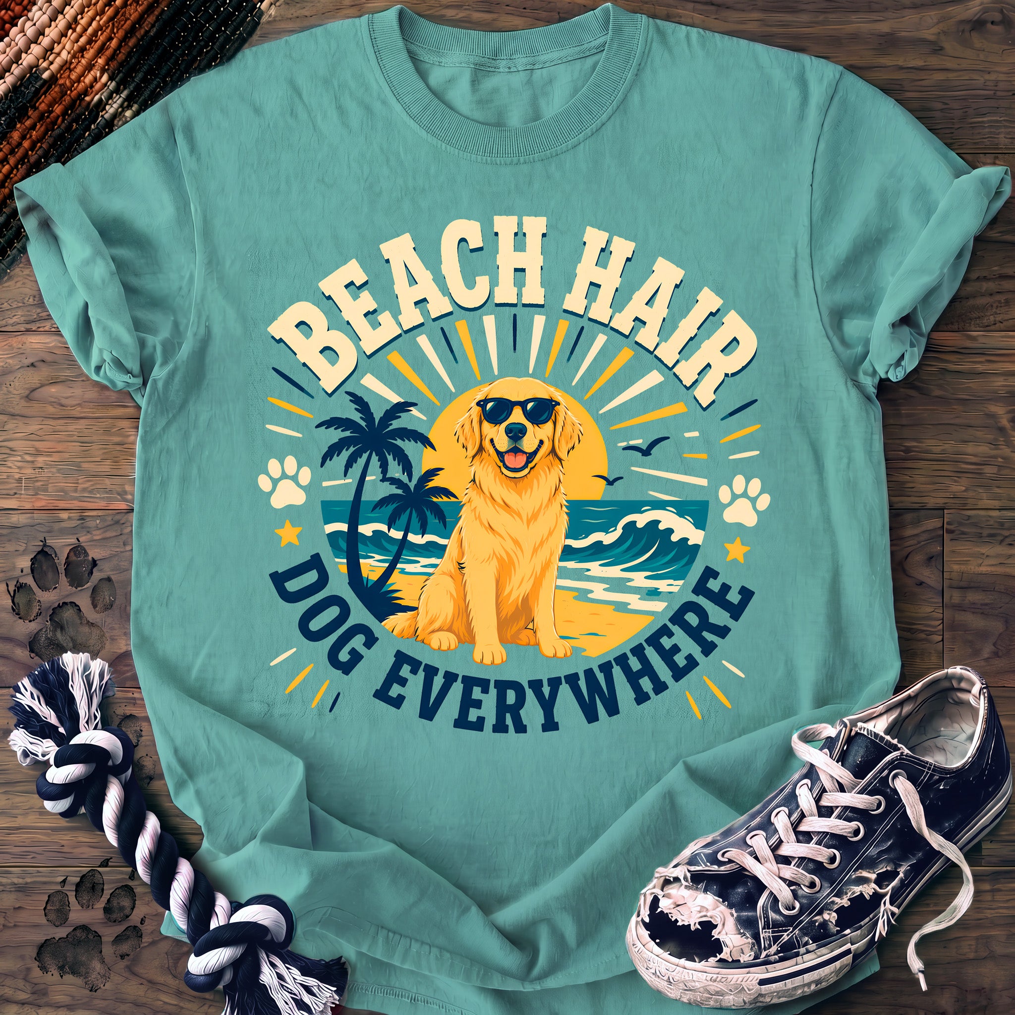 PAWSSION CLUB t-shirt in ChalkyMint color - SKU PC-014