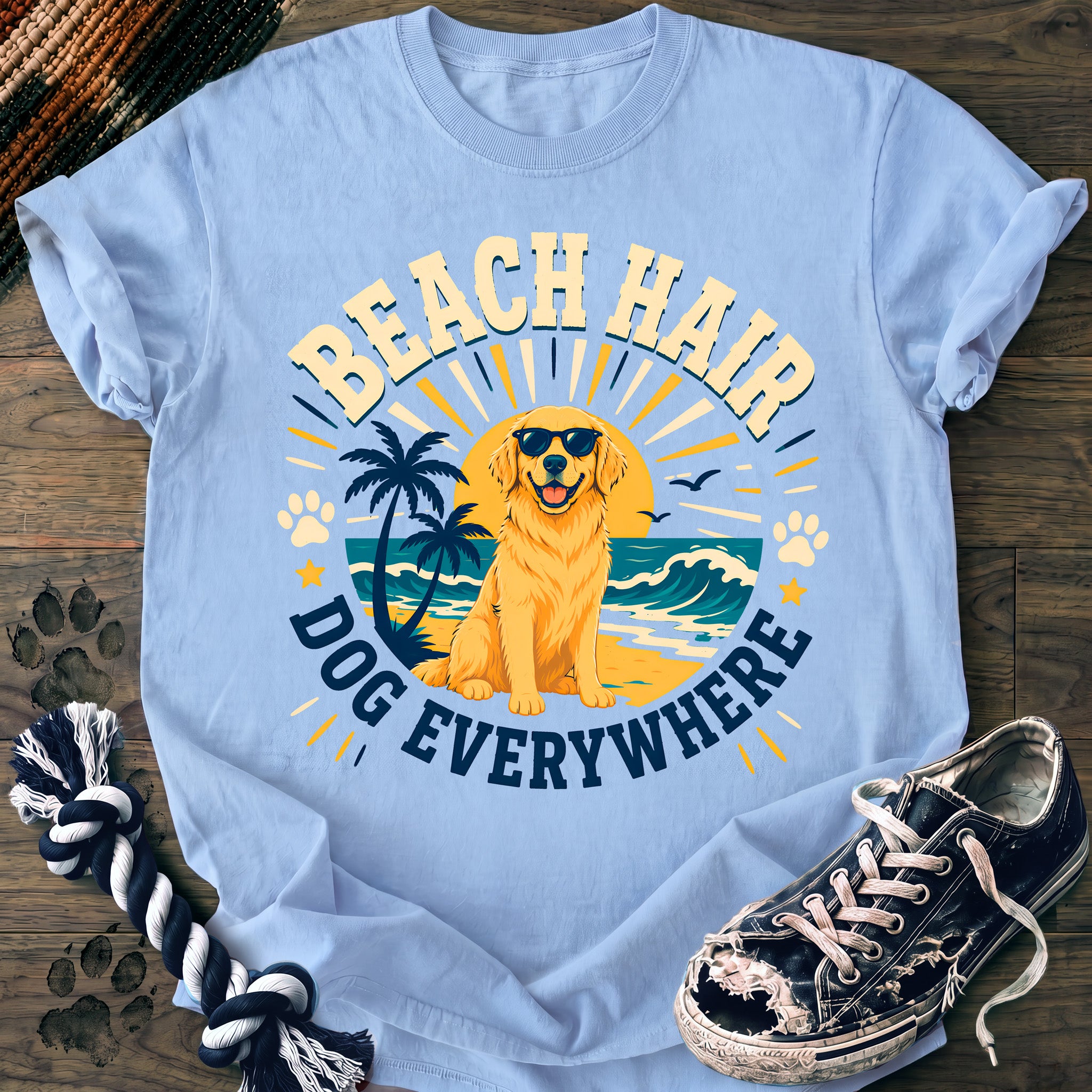 PAWSSION CLUB t-shirt in Chambray color - SKU PC-014