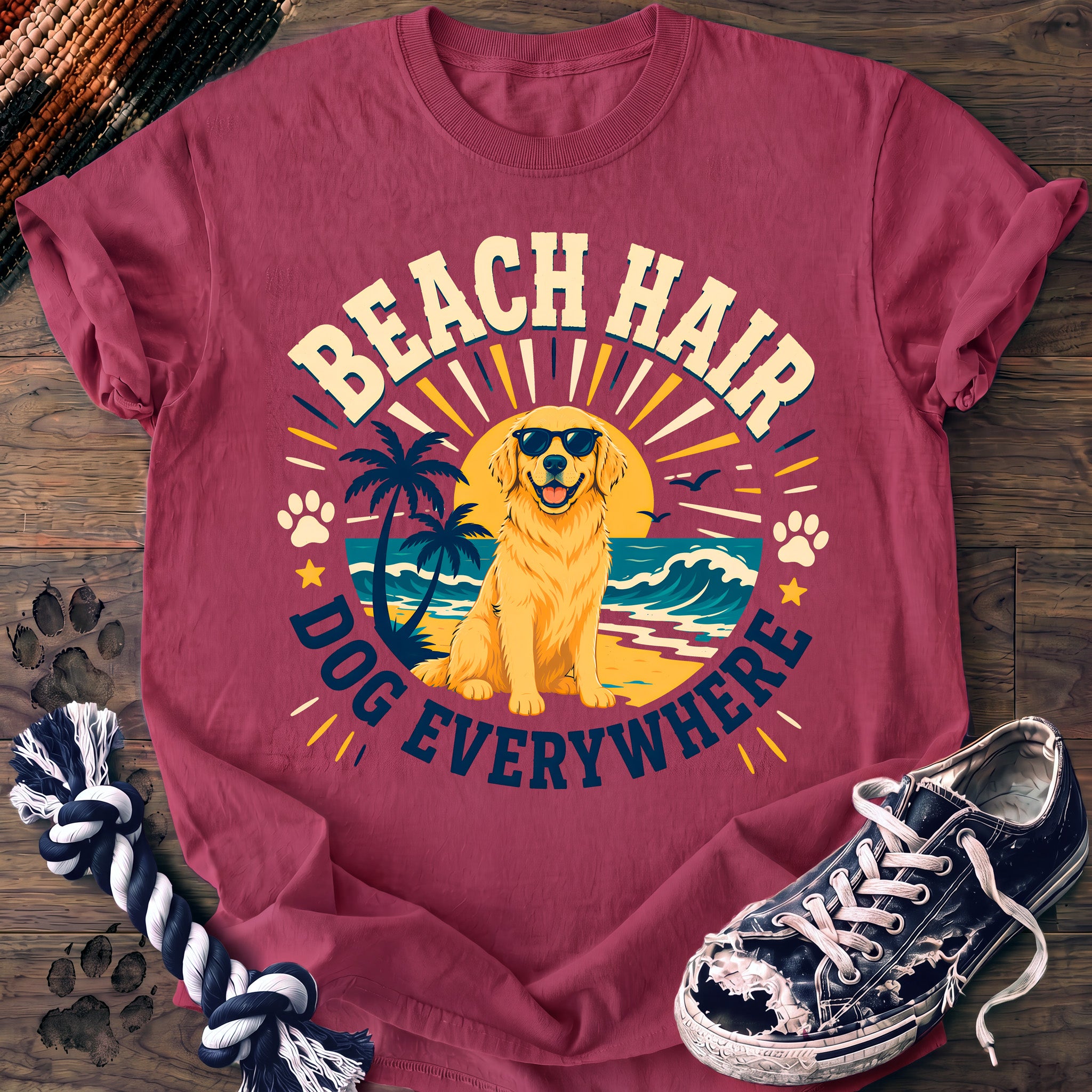 PAWSSION CLUB t-shirt in Crunchberry color - SKU PC-014