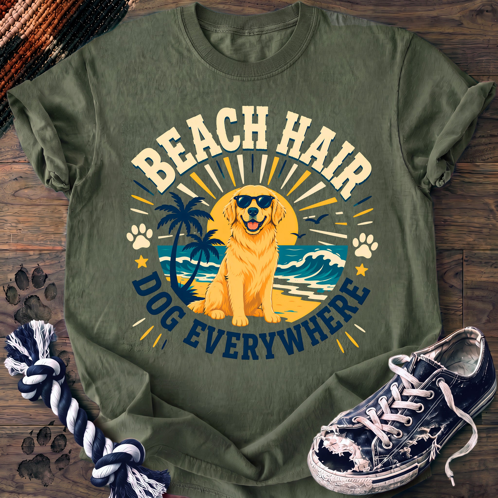 PAWSSION CLUB t-shirt in LightGreen color - SKU PC-014