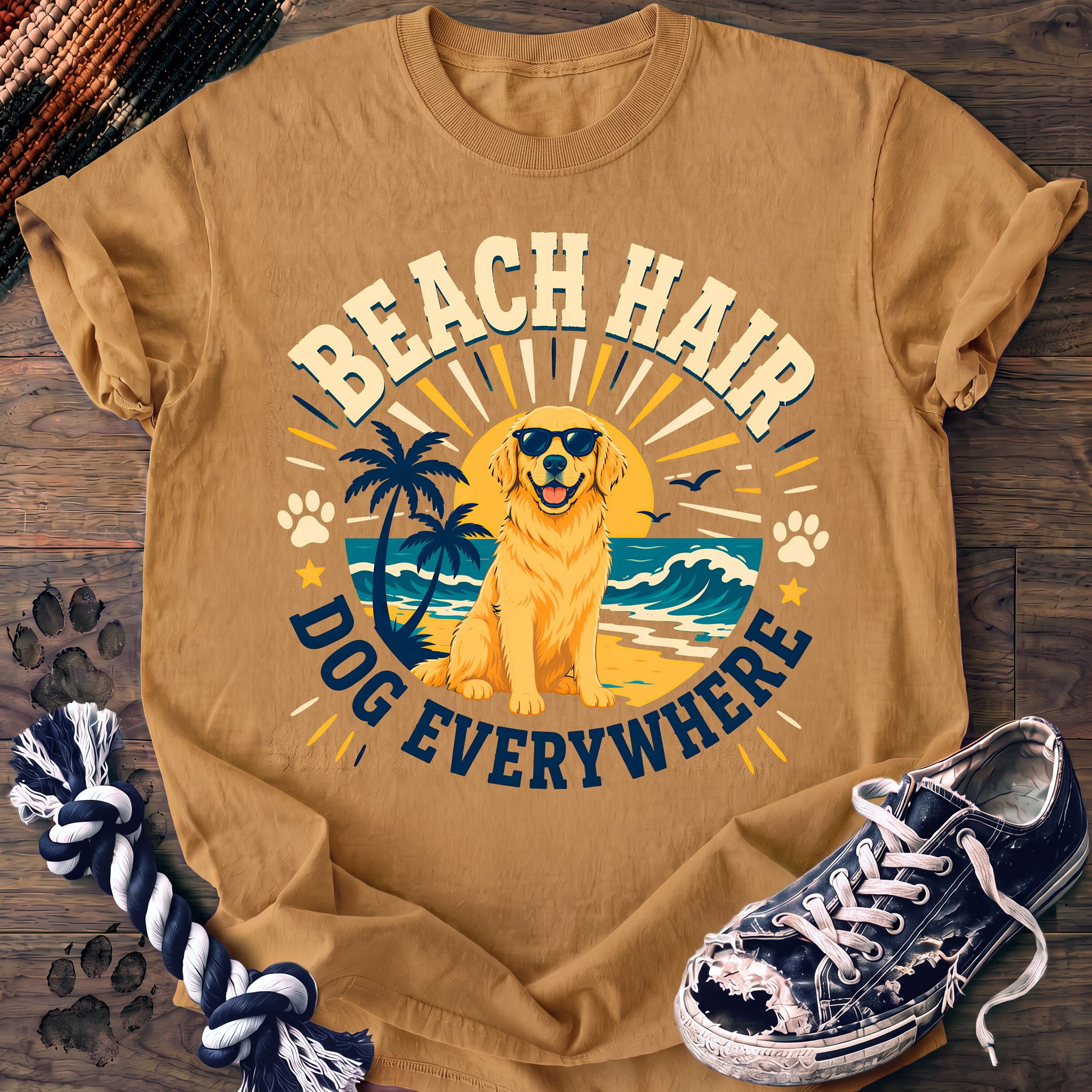 PAWSSION CLUB t-shirt in Mustard color - SKU PC-014