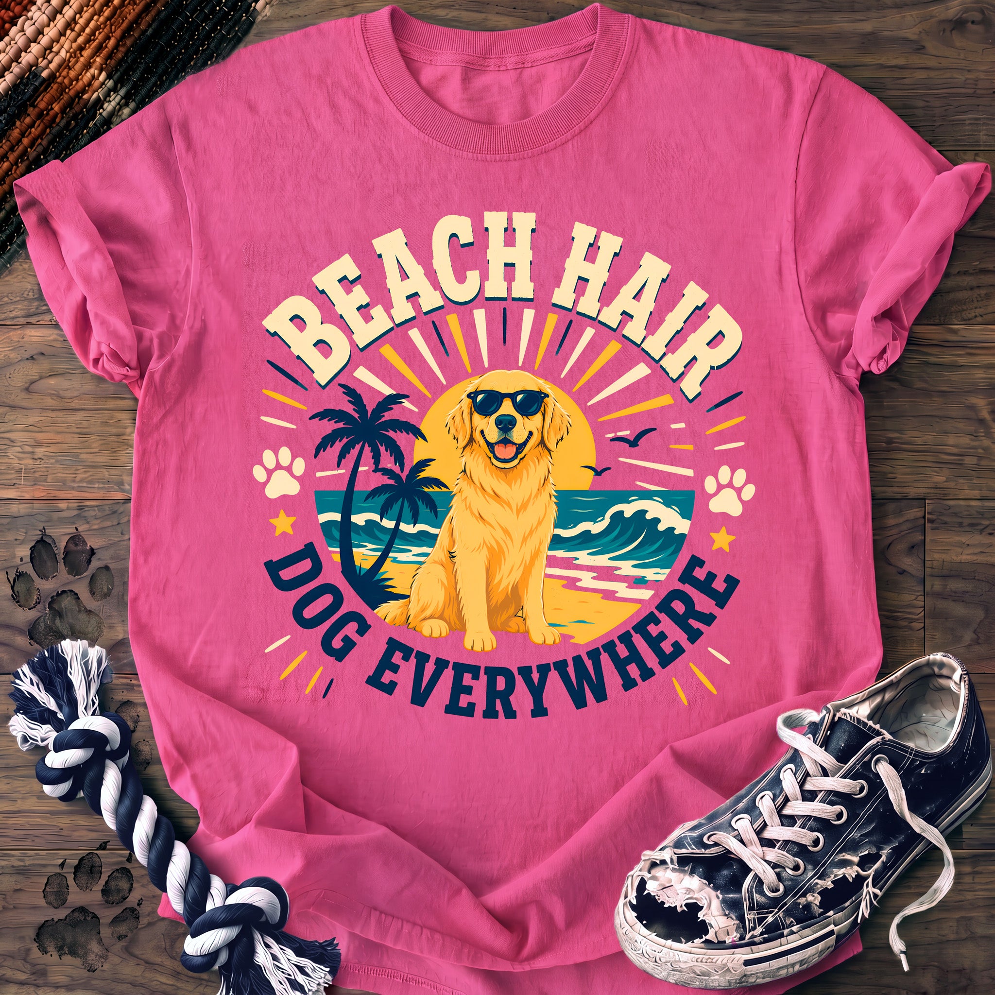 PAWSSION CLUB t-shirt in NeonPink color - SKU PC-014