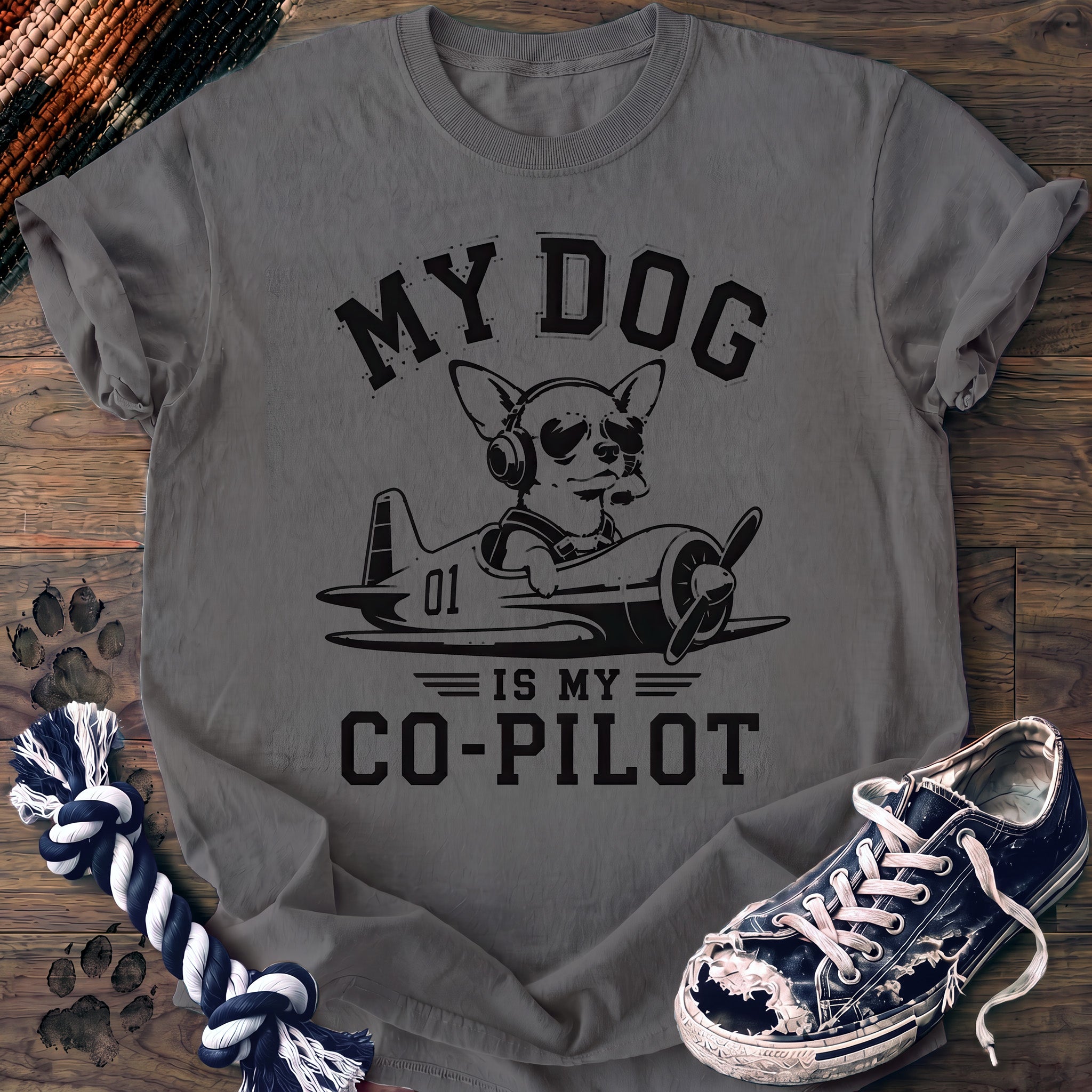 PAWSSION CLUB t-shirt in Grey color - SKU PC-0151