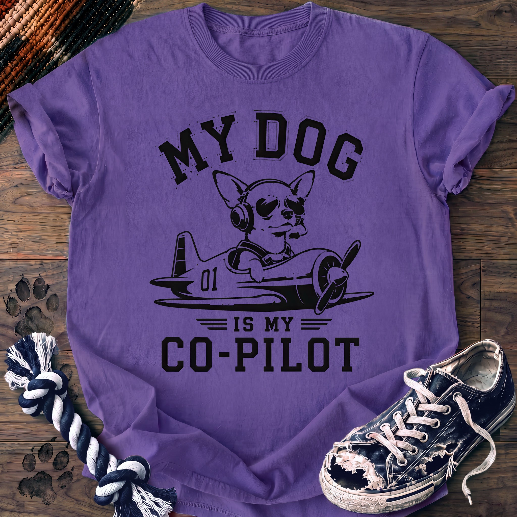 PAWSSION CLUB t-shirt in Violet color - SKU PC-0151