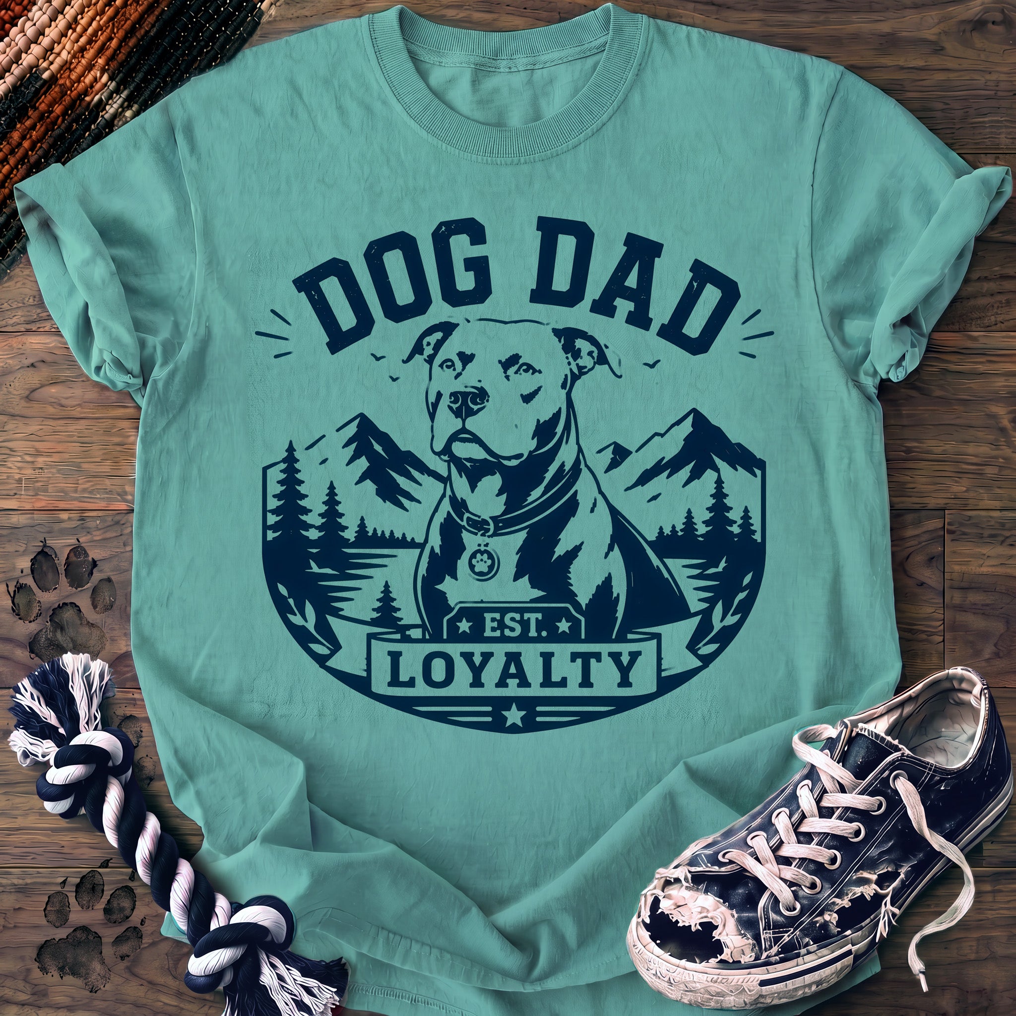 PAWSSION CLUB t-shirt in ChalkyMint color - SKU PC-0152