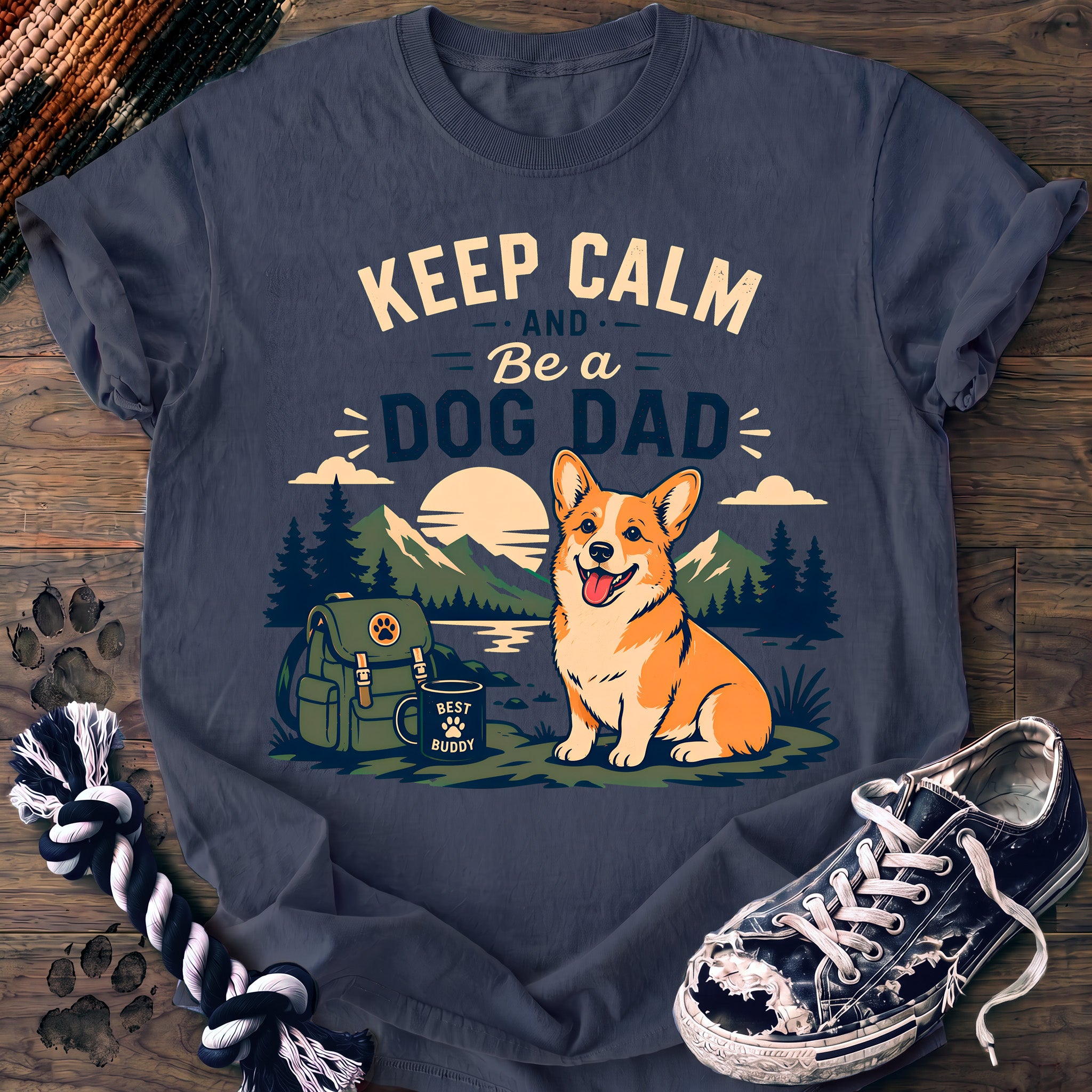PAWSSION CLUB t-shirt in BlueJean color - SKU PC-0153