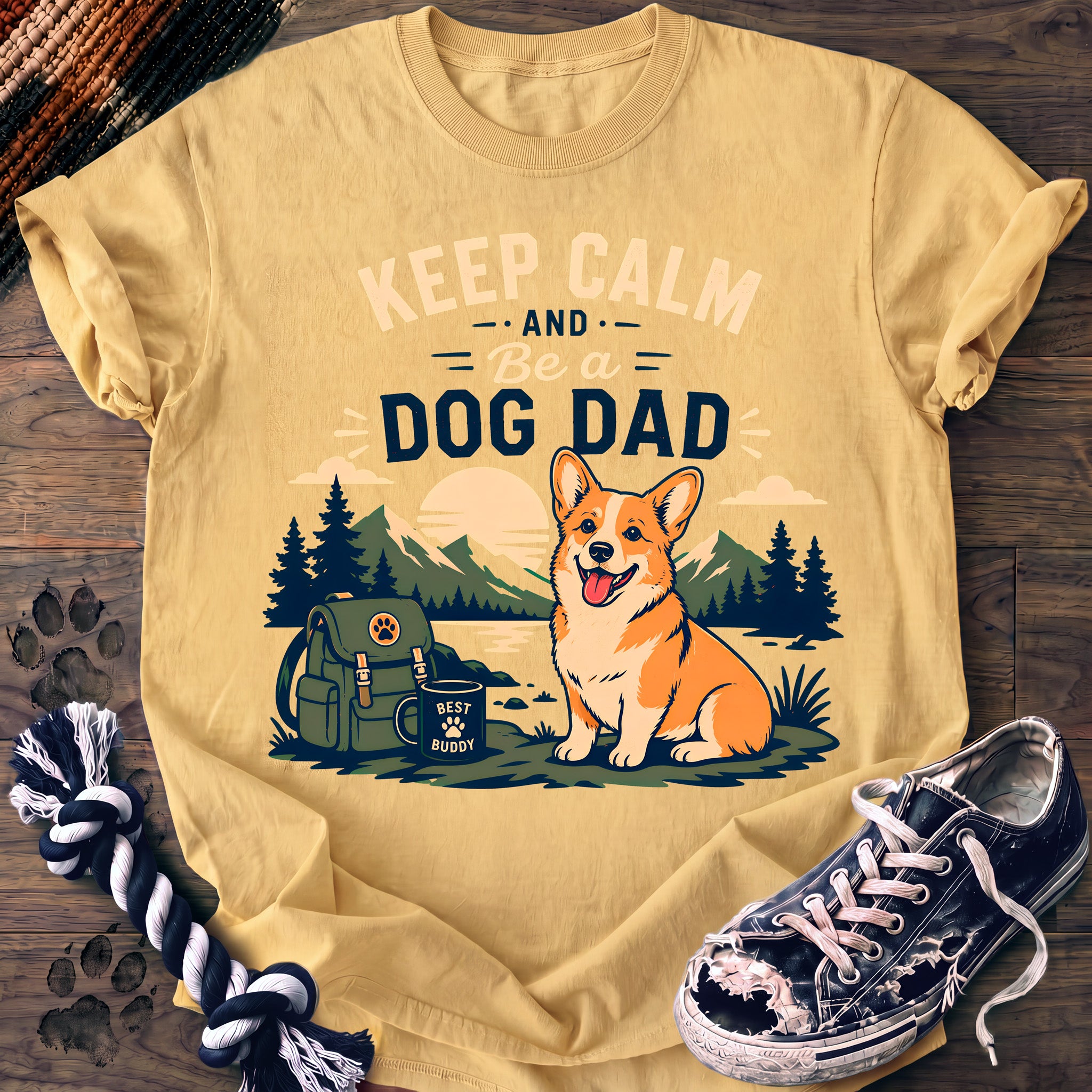 PAWSSION CLUB t-shirt in Butter color - SKU PC-0153