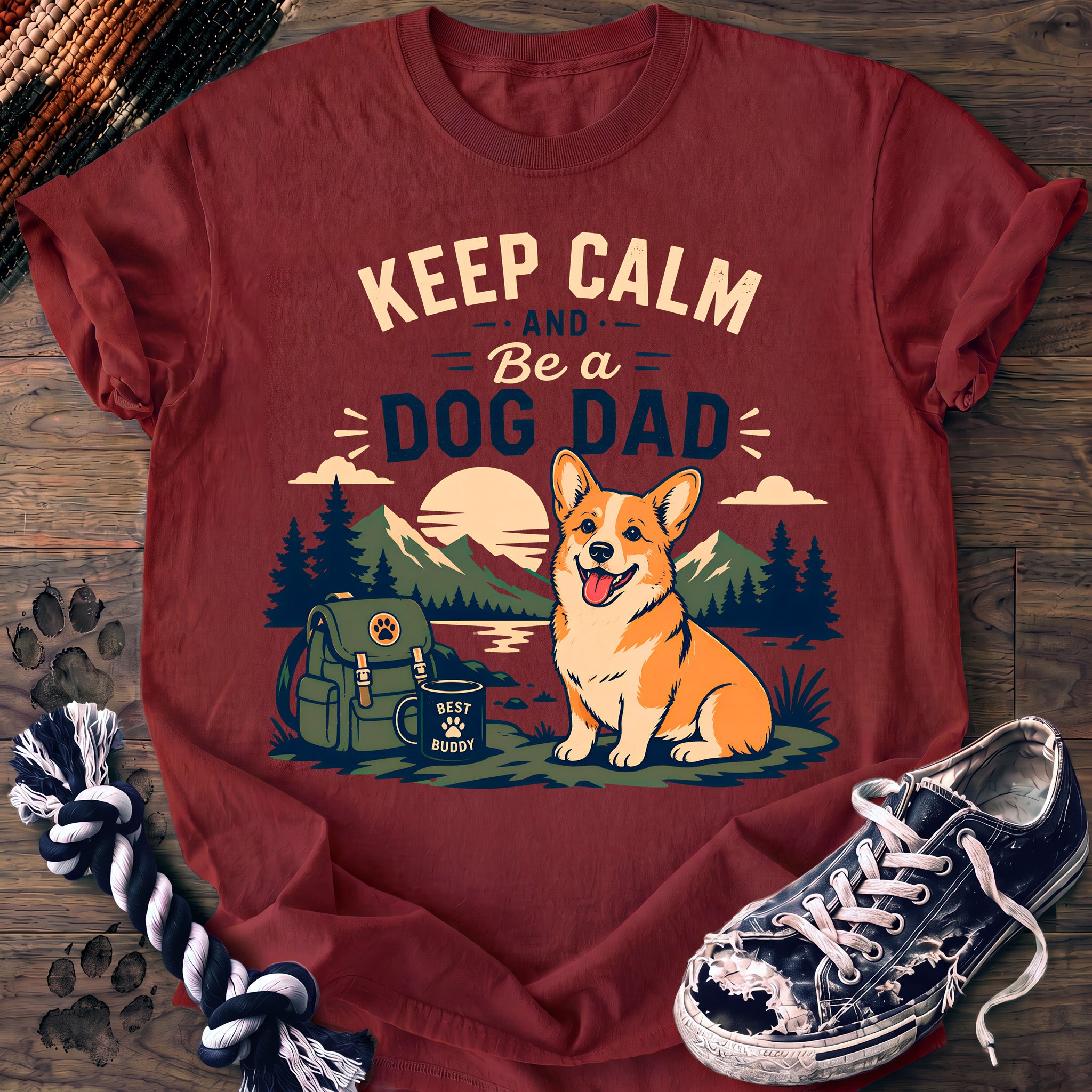 PAWSSION CLUB t-shirt in Chili color - SKU PC-0153