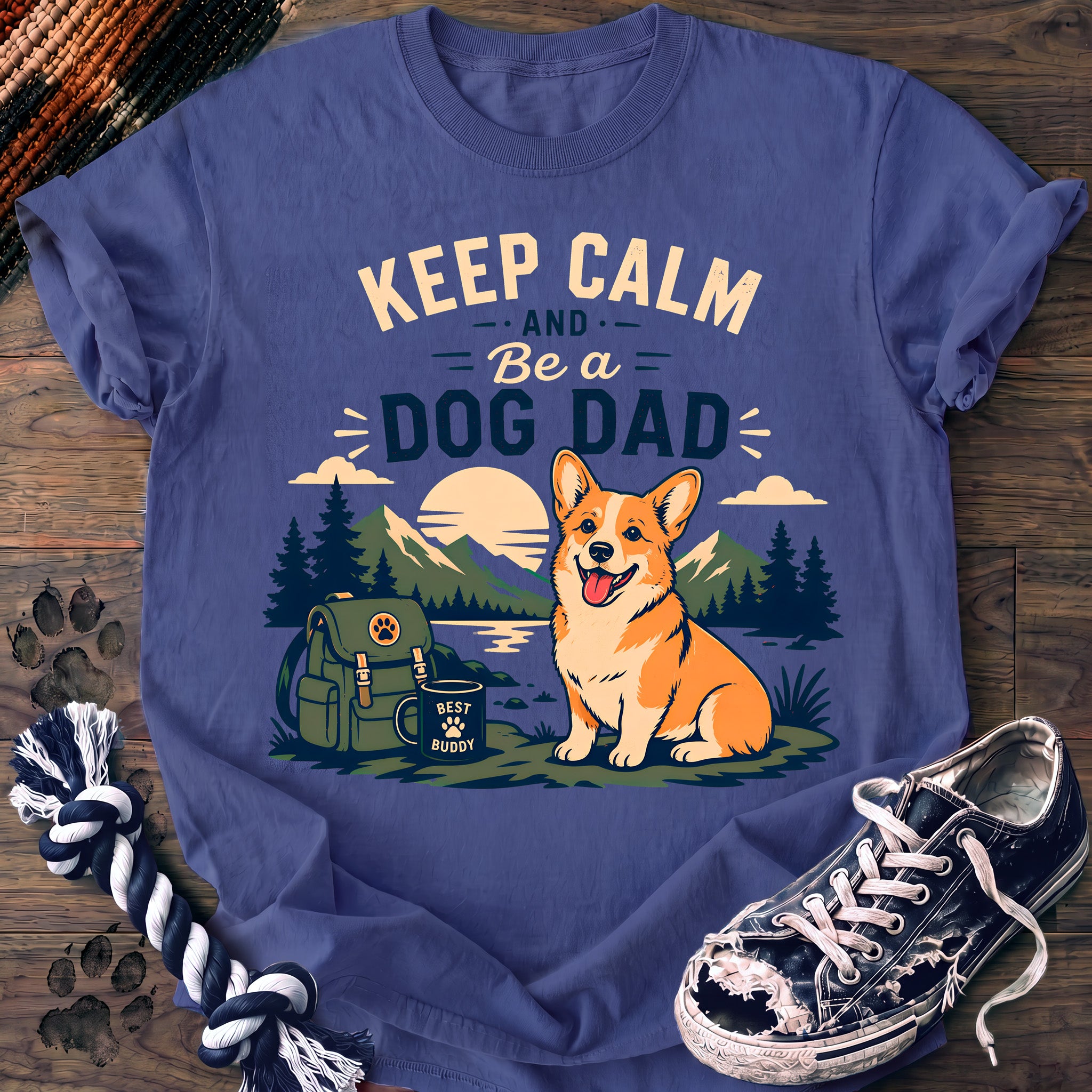 PAWSSION CLUB t-shirt in FloBlue color - SKU PC-0153