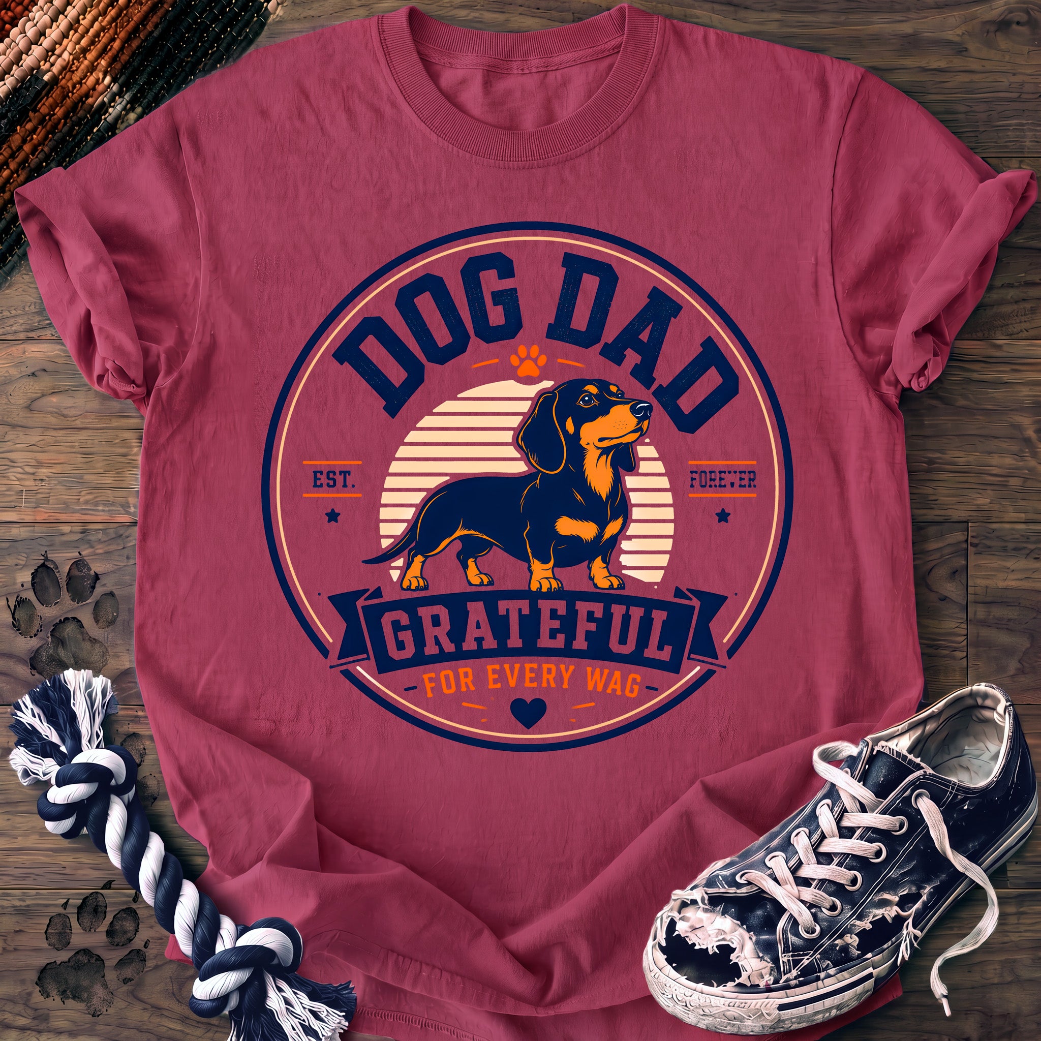 PAWSSION CLUB t-shirt in Crunchberry color - SKU PC-0154