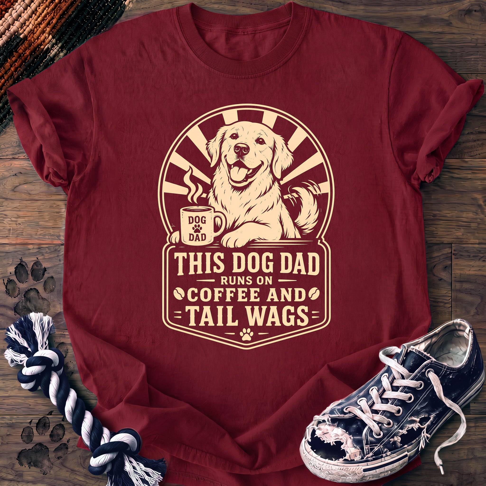 PAWSSION CLUB t-shirt in Crimson color - SKU PC-0155