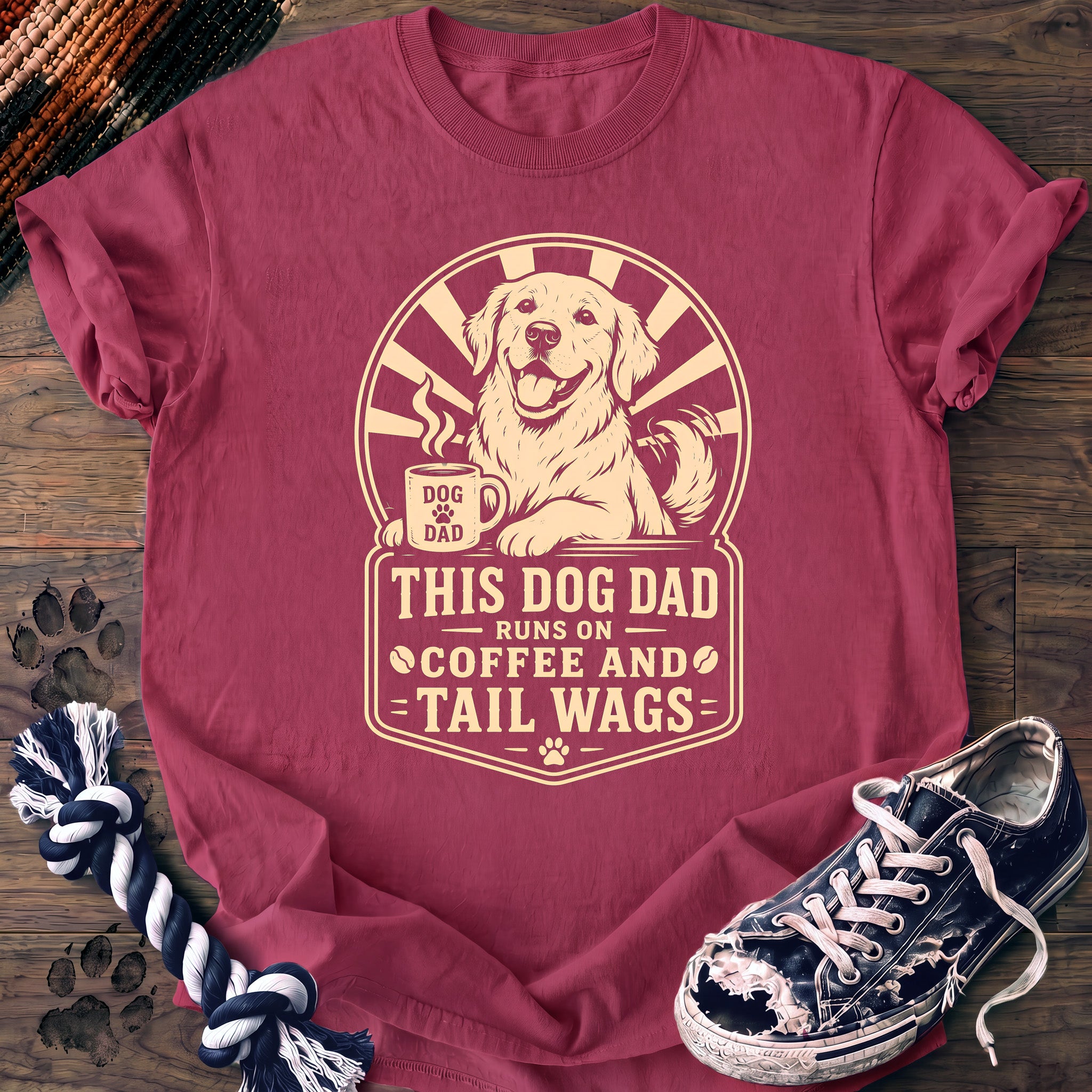 PAWSSION CLUB t-shirt in Crunchberry color - SKU PC-0155