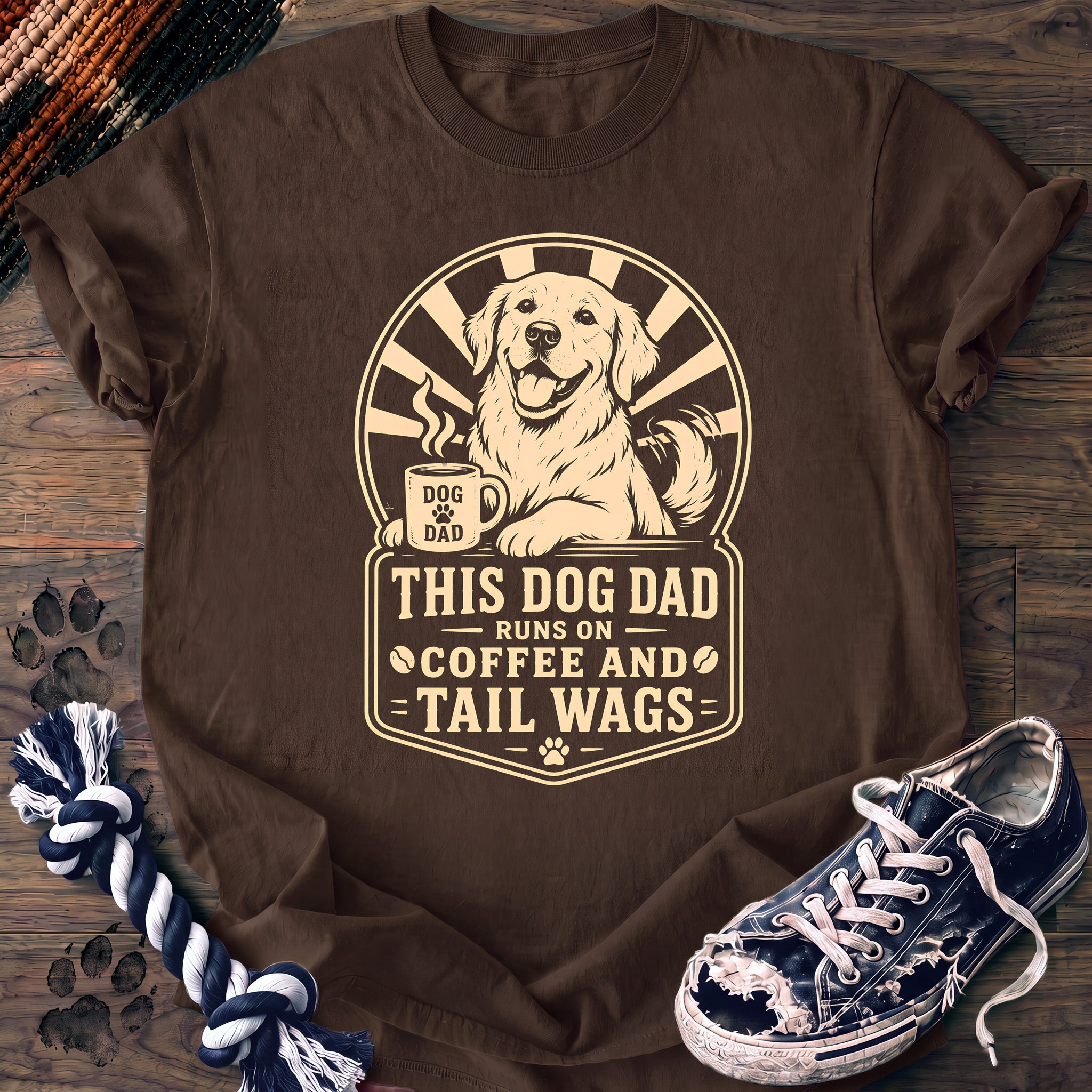 PAWSSION CLUB t-shirt in Espresso color - SKU PC-0155
