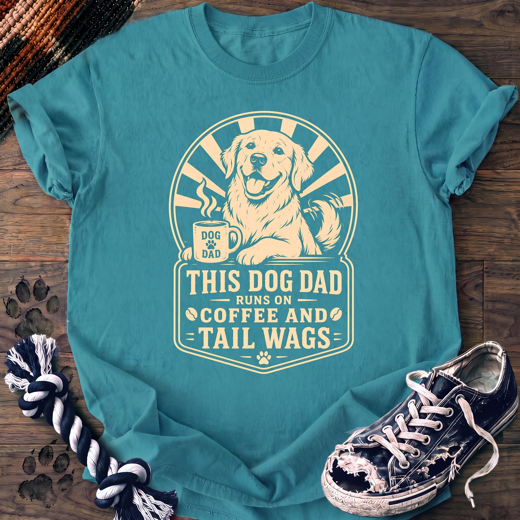 PAWSSION CLUB t-shirt in LagoonBlue color - SKU PC-0155