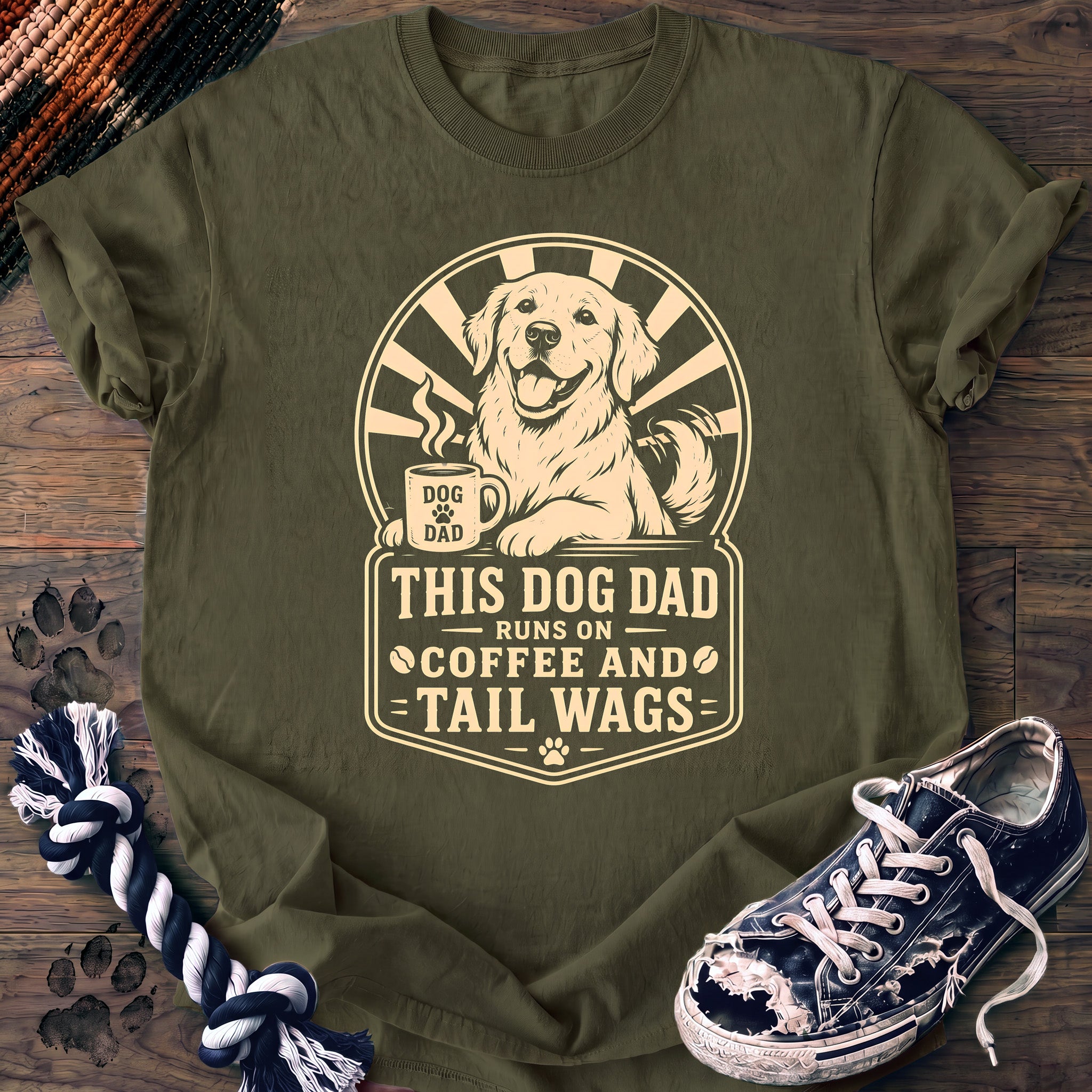PAWSSION CLUB t-shirt in Moss color - SKU PC-0155