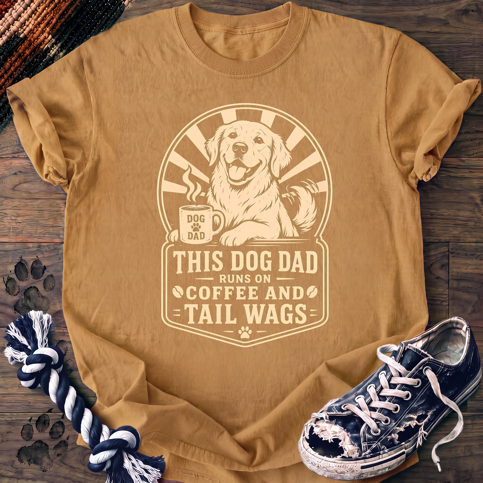 PAWSSION CLUB t-shirt in Mustard color - SKU PC-0155