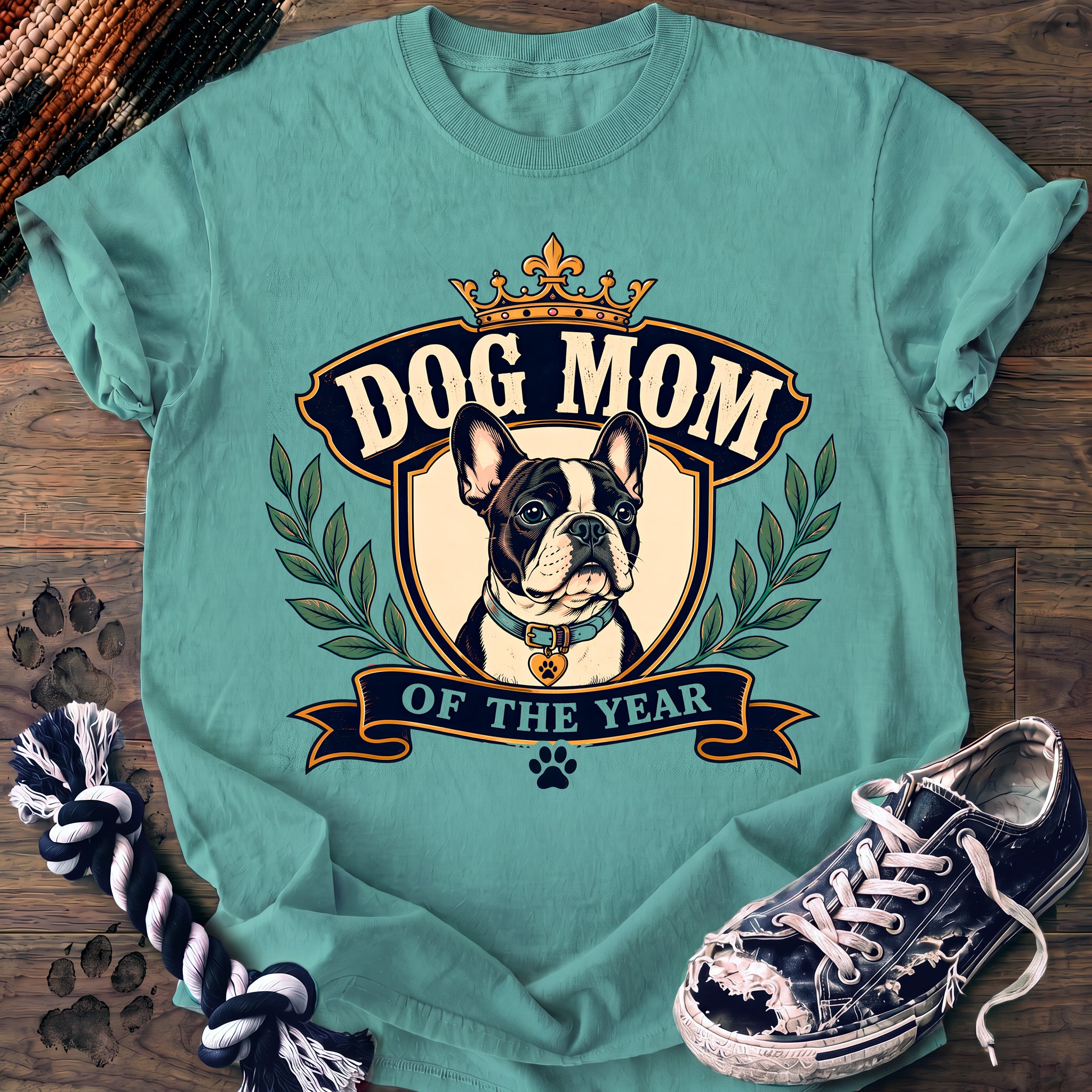 PAWSSION CLUB t-shirt in ChalkyMint color - SKU PC-0156