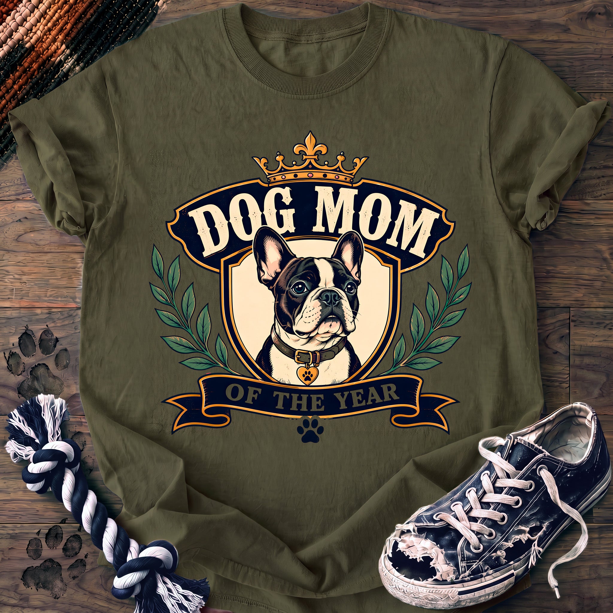 PAWSSION CLUB t-shirt in Moss color - SKU PC-0156