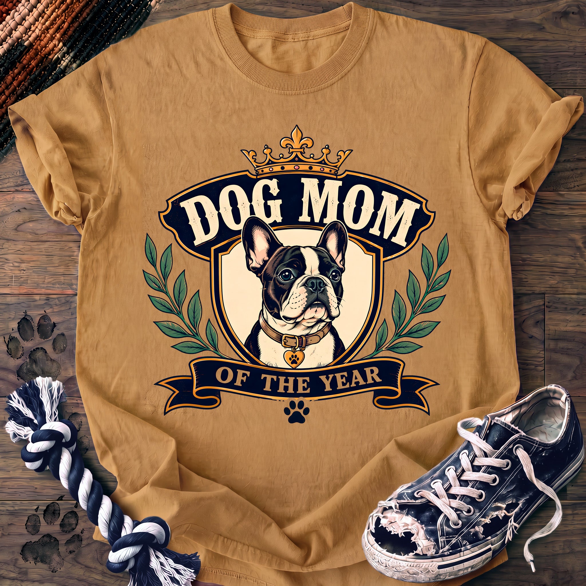PAWSSION CLUB t-shirt in Mustard color - SKU PC-0156