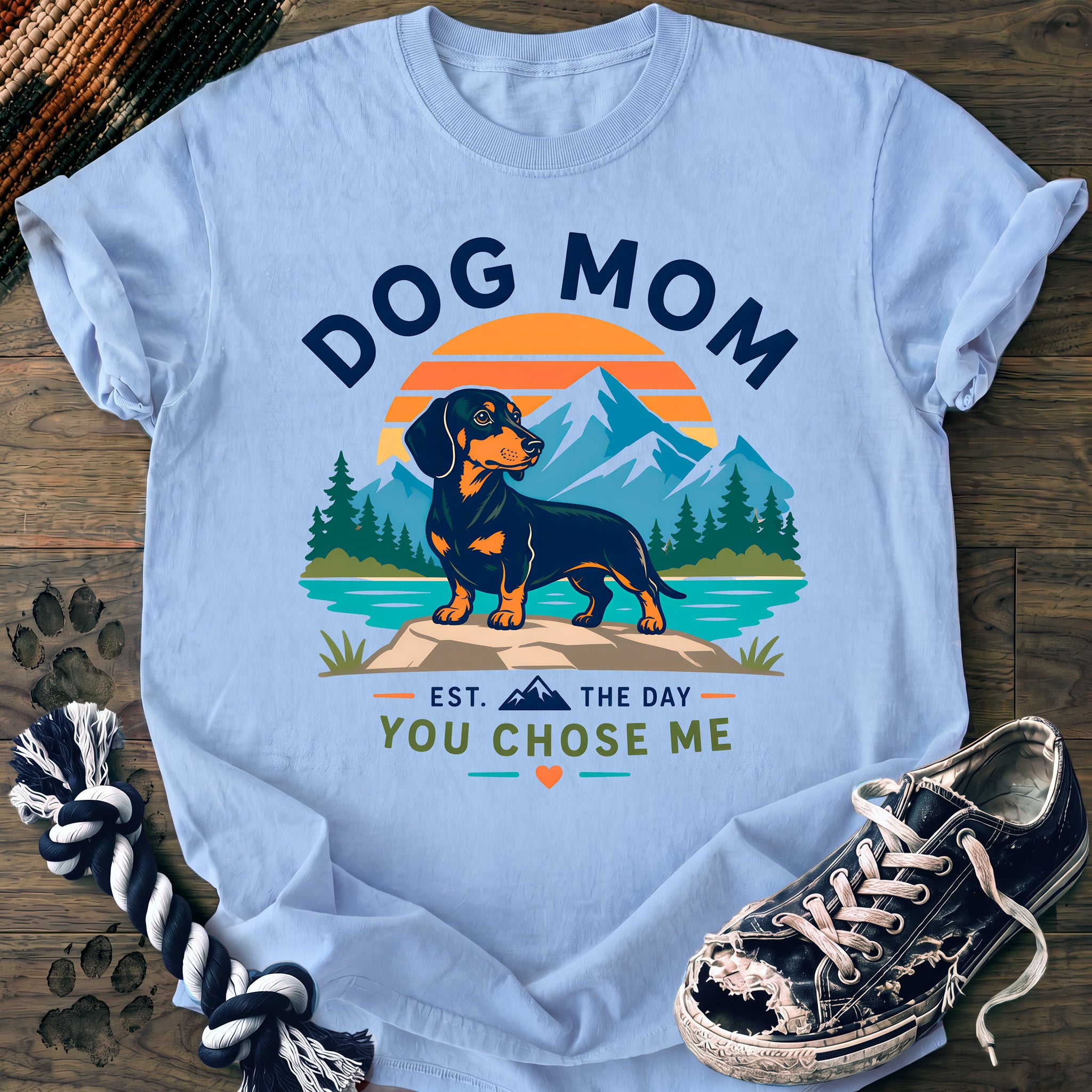 PAWSSION CLUB t-shirt in Chambray color - SKU PC-0157