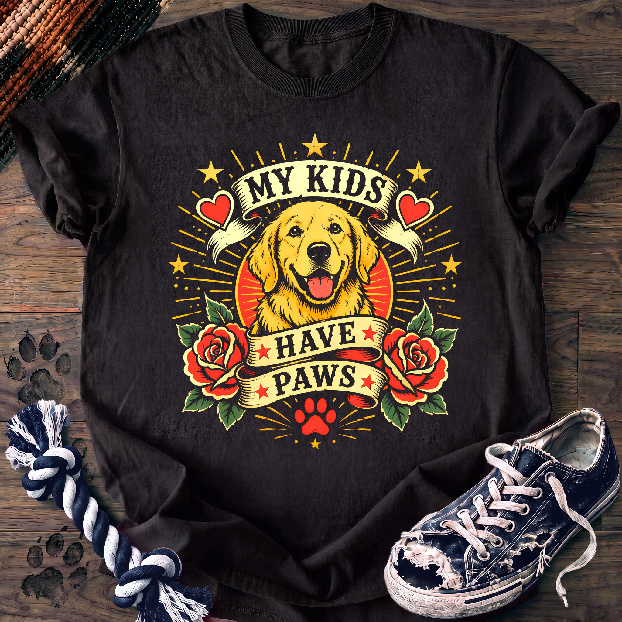PAWSSION CLUB t-shirt in Black color - SKU PC-0159