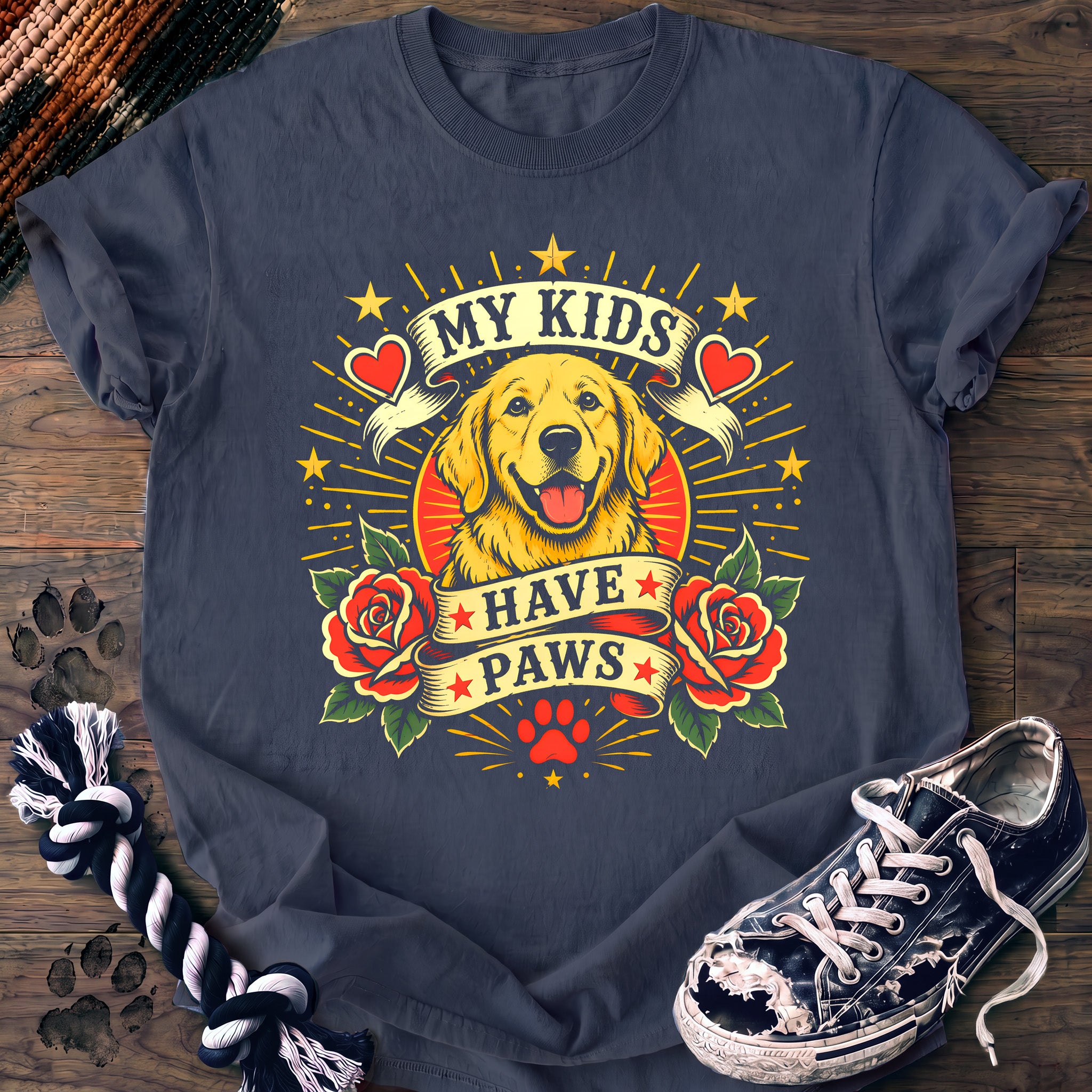 PAWSSION CLUB t-shirt in BlueJean color - SKU PC-0159