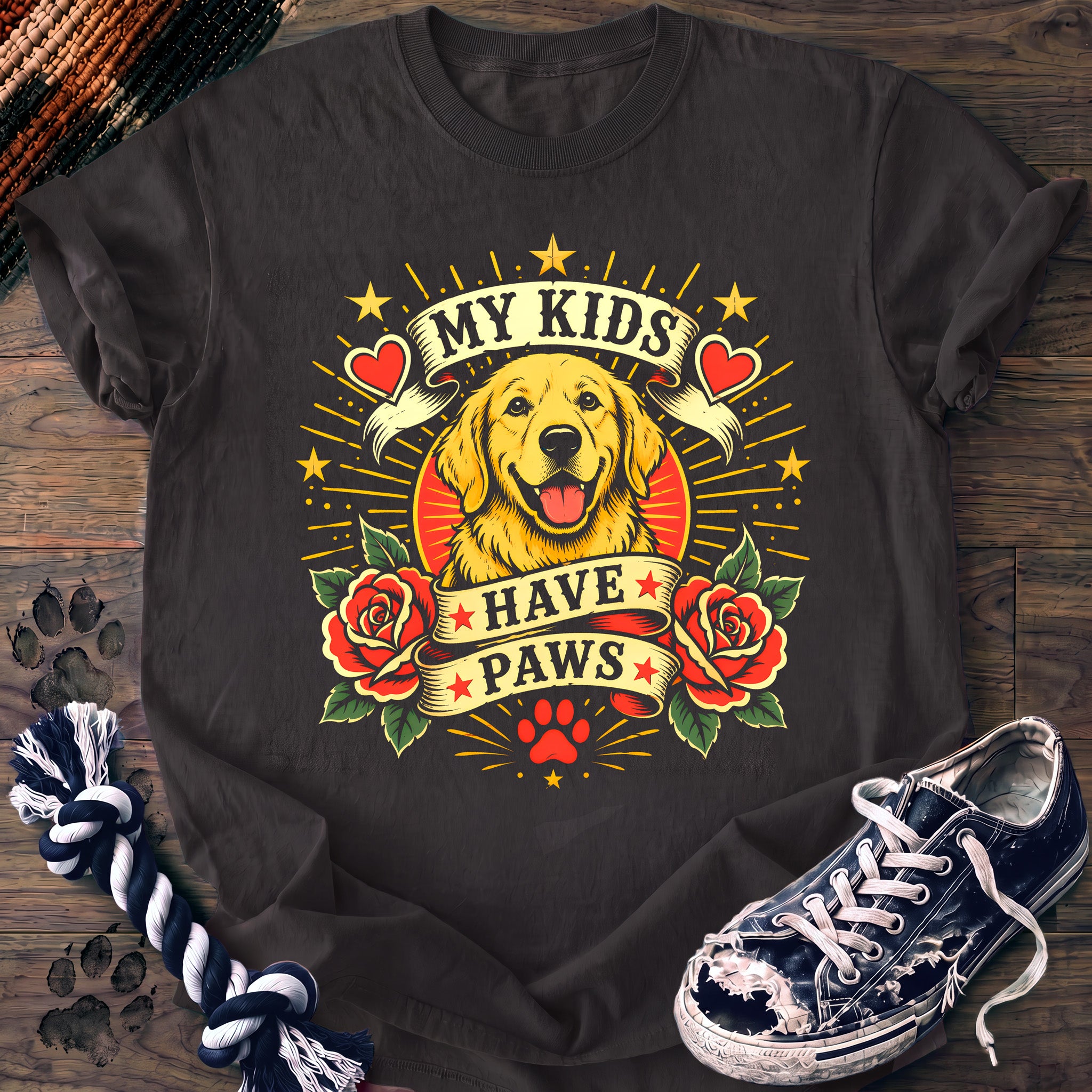 PAWSSION CLUB t-shirt in Graphite color - SKU PC-0159