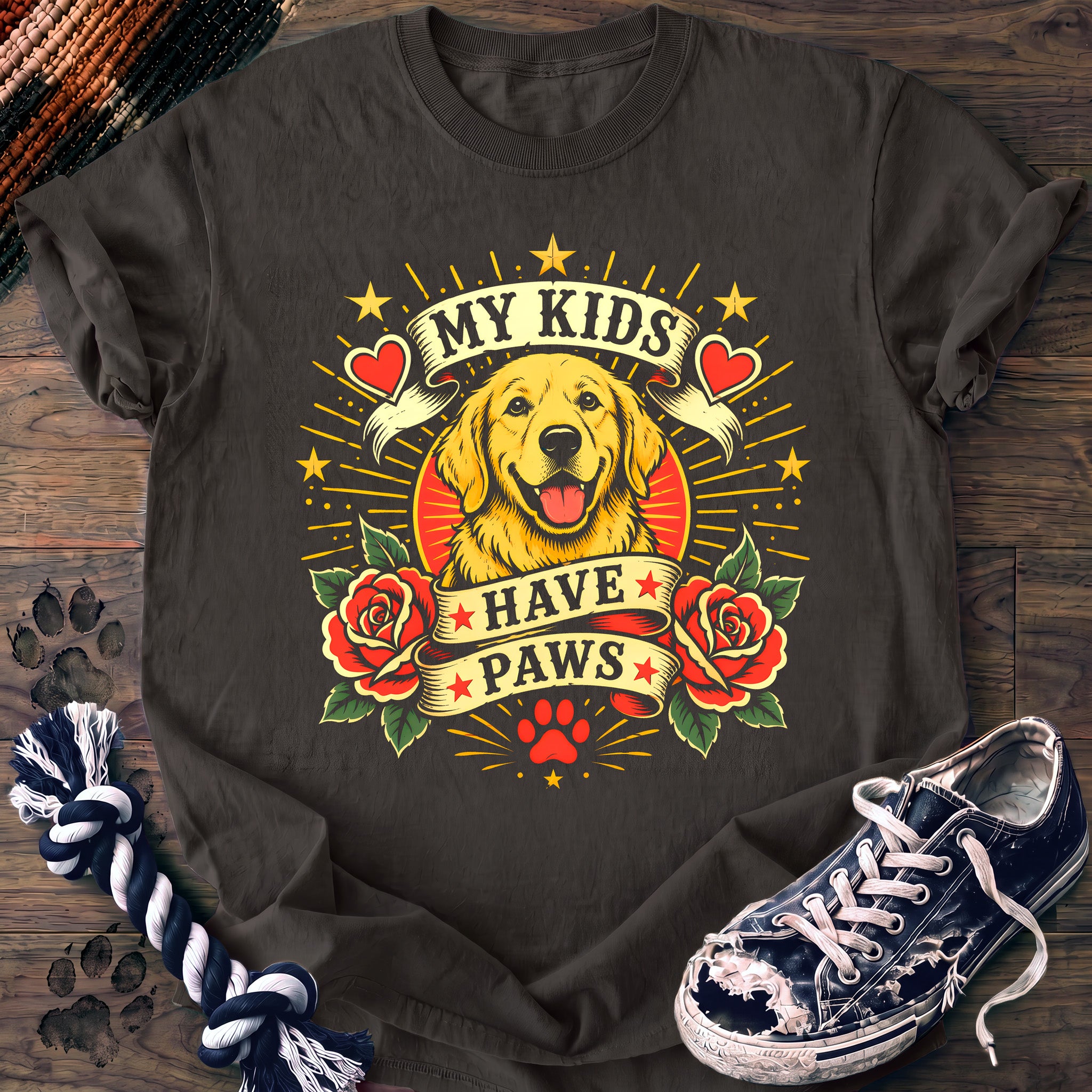 PAWSSION CLUB t-shirt in Pepper color - SKU PC-0159